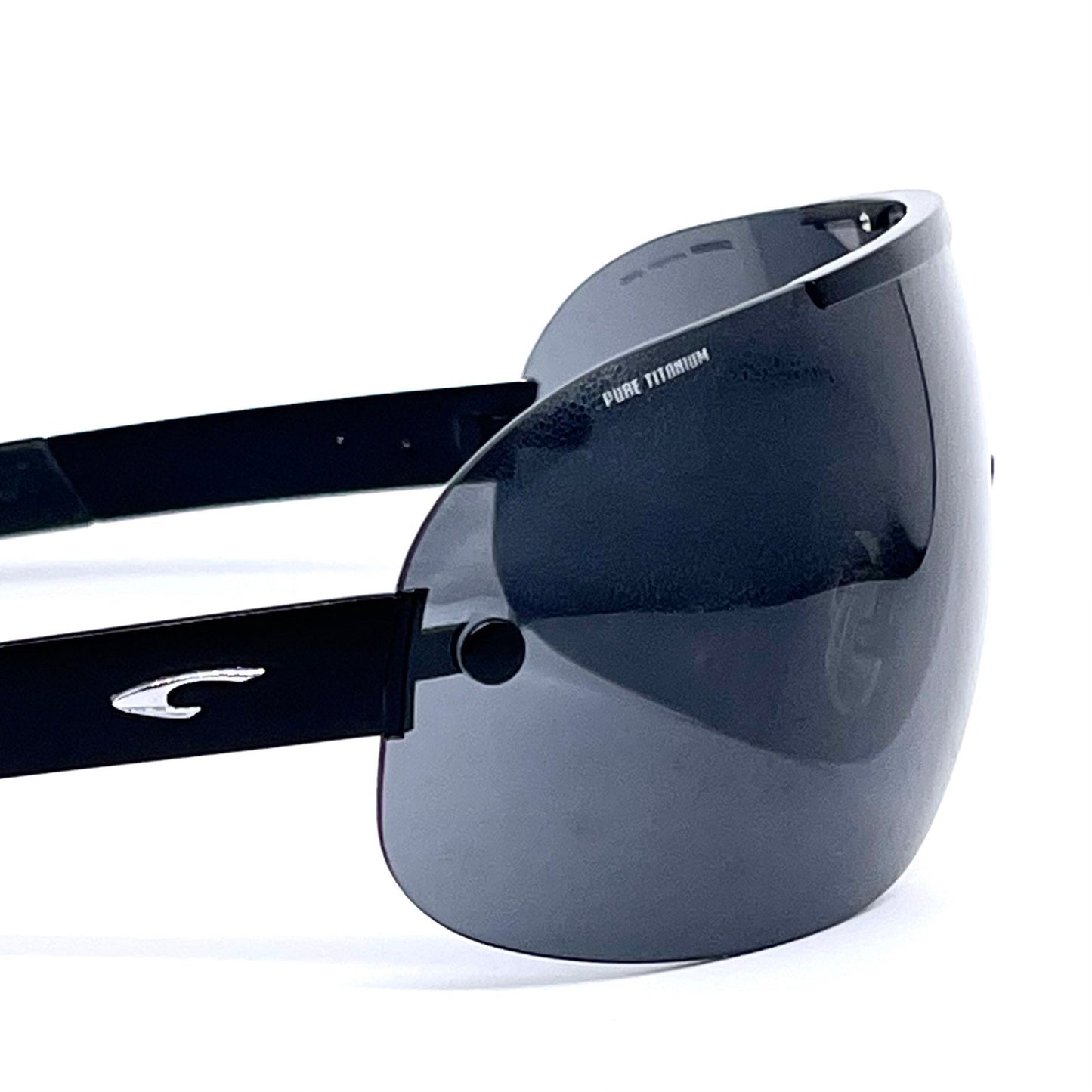 Carrera Design V8 oversized wrap-mask sunglasses made in Italy by Safilo, early y2k NoS