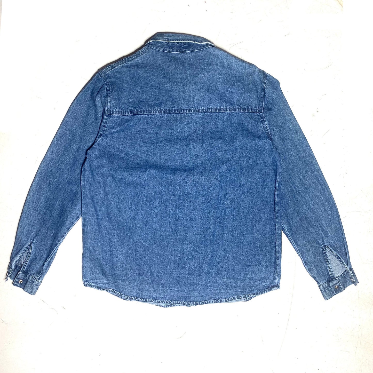 Re&X western style adorned chest ladies  denim shirt, 90s mint condition sz M