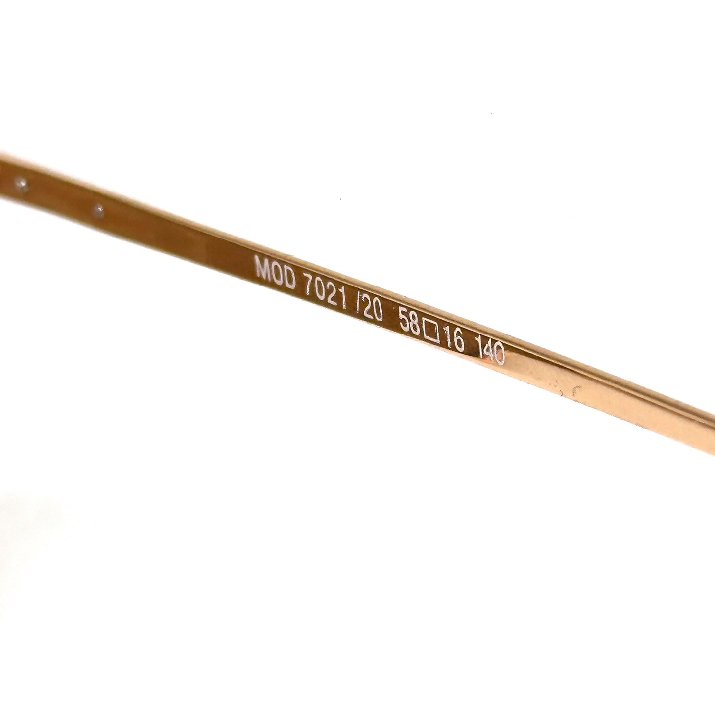 Silhouette 7021 golden aviator sunglasses, 1980s NOS Made in Austria