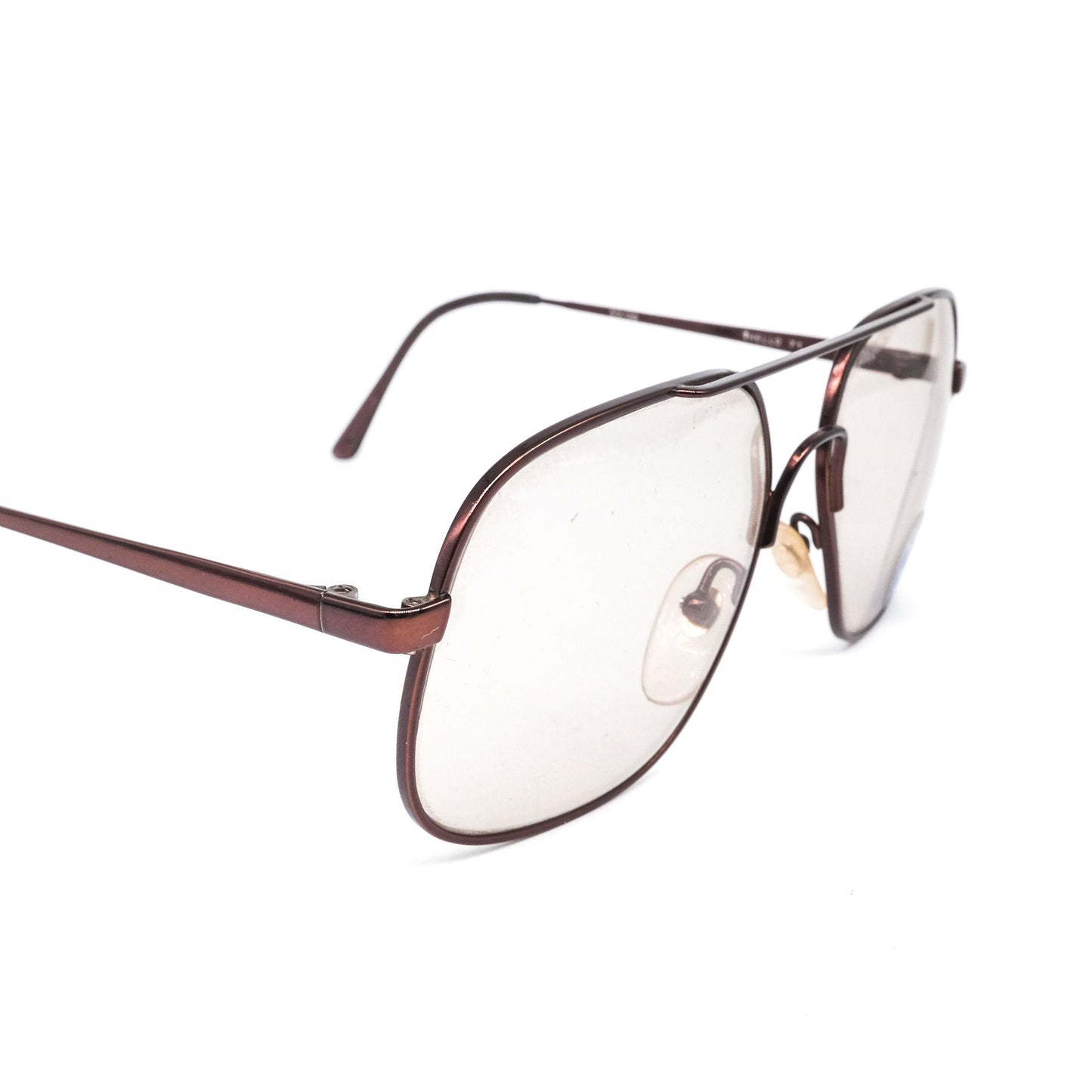 Liven vintage oversized aviator eyeglasses frames with resin lenses. Made in Italy 80s NOS