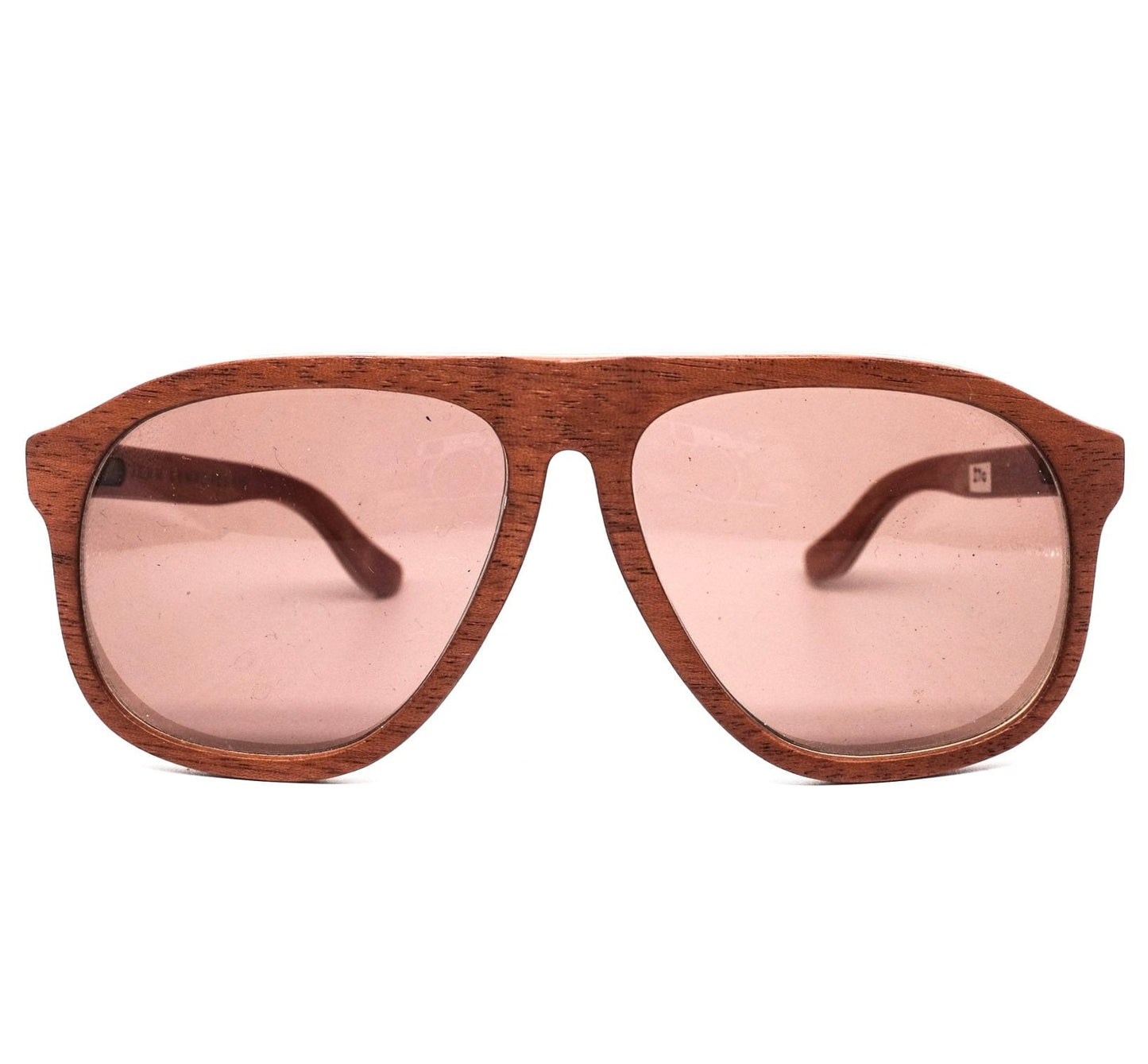 Jean Lempereur woodline multilayered aviator oversize sunglasses, NoS 80s hand made France