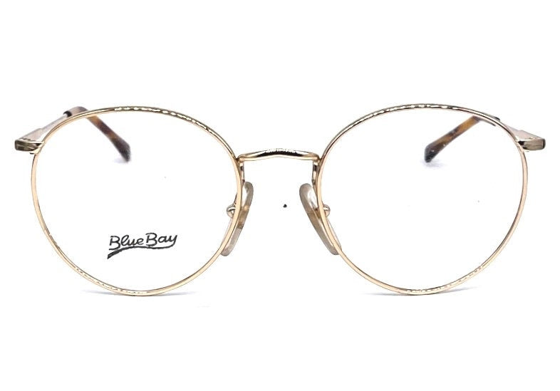 Blue Bay Classic Occhiali vintage tondi con aste tartarugate misura classica