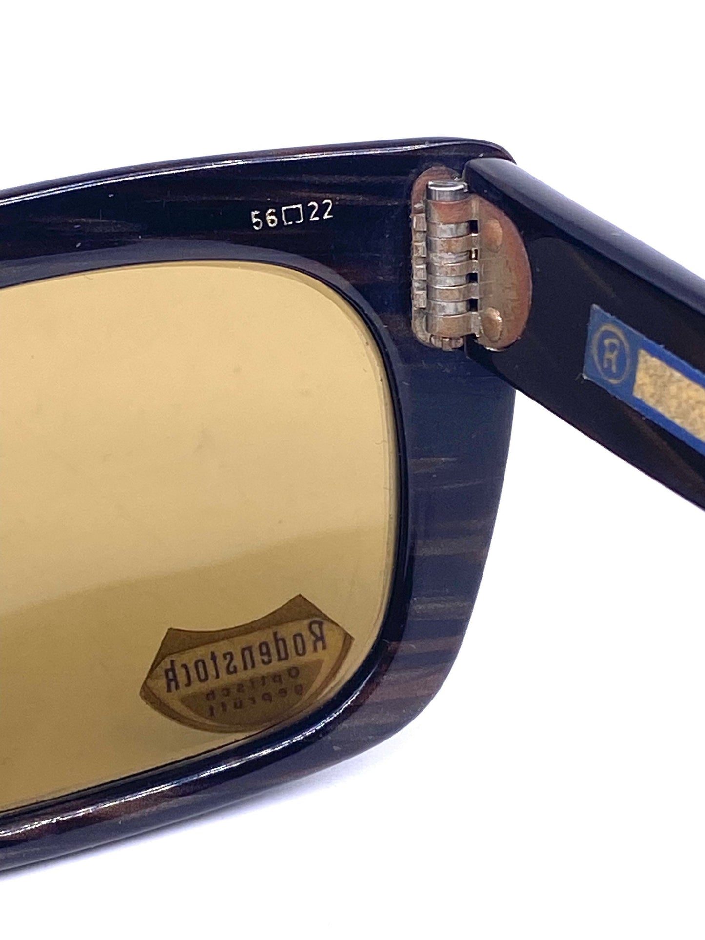 Rodenstock Lugano elegant thick square sunglasses made in Germany, NOS 2 60s colours
