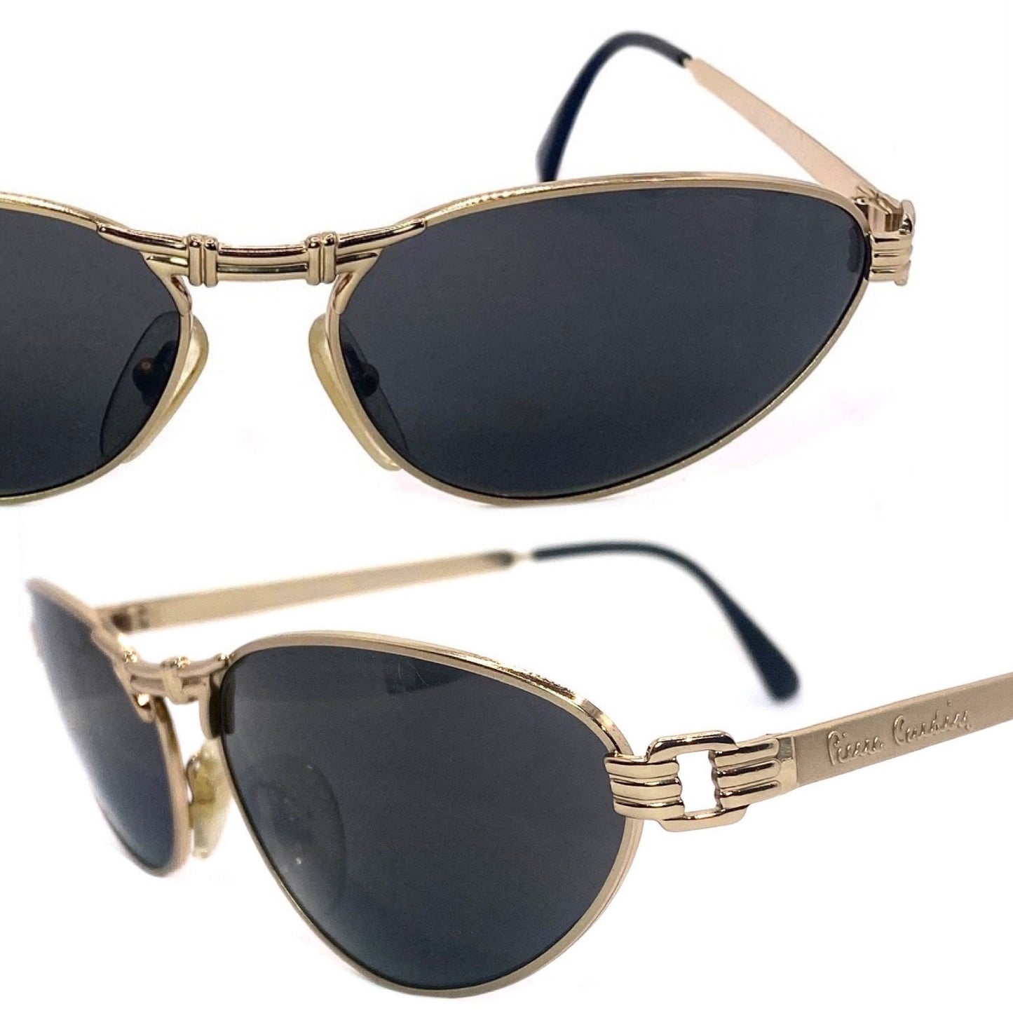 Pierre Cardin 8512/S  cateye sunglasses gold made in France in the 80s, NOS