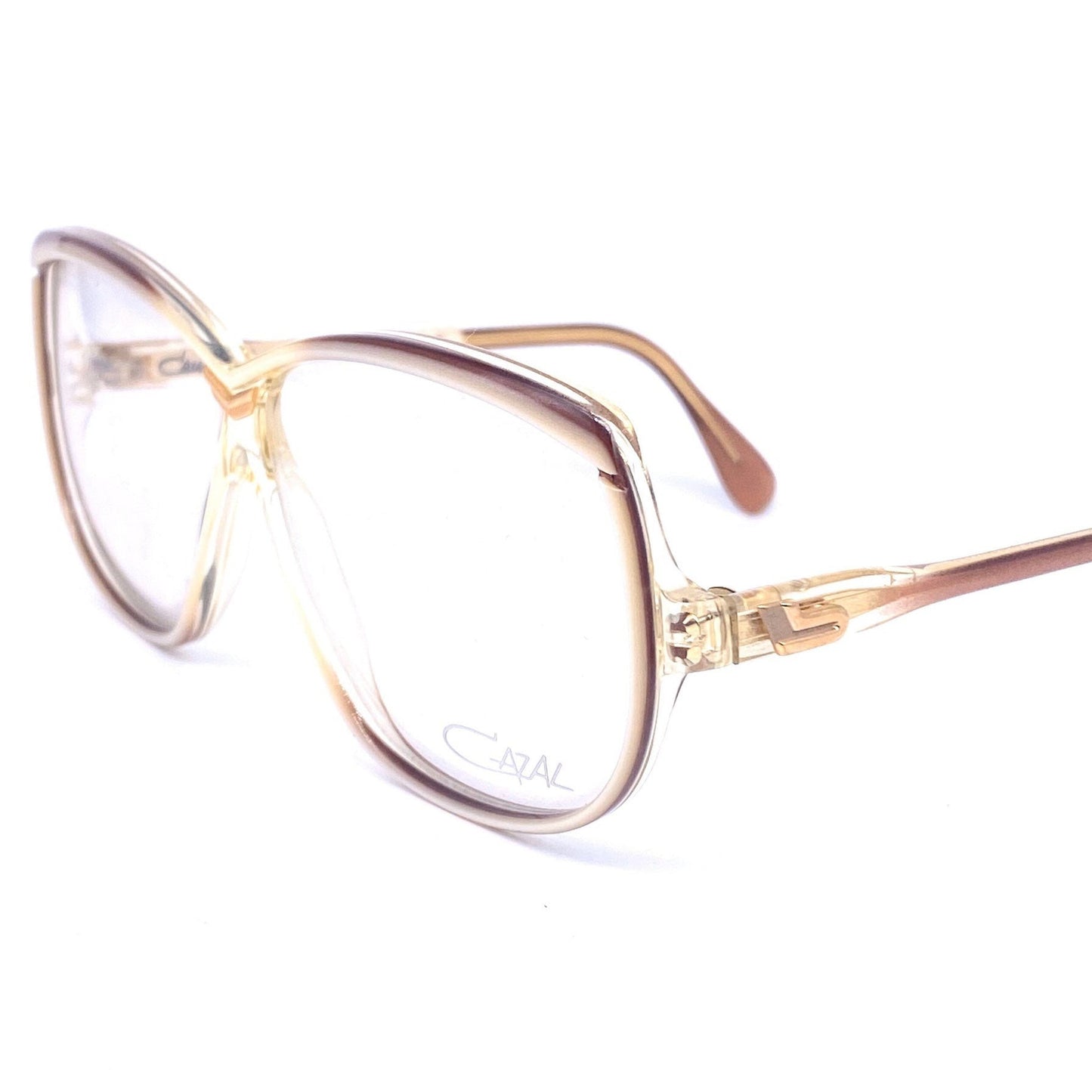 Cazal 150 hip oversized multilayered frames 1980s NOS W Germany