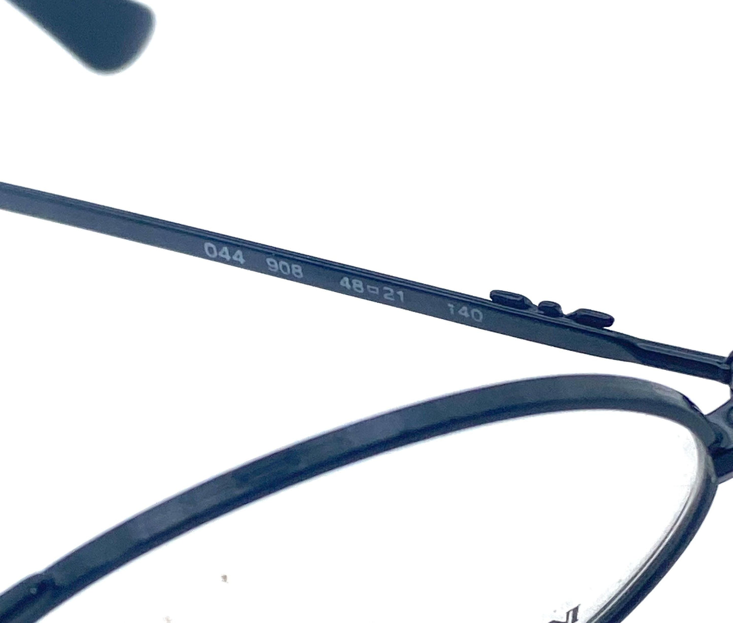 Emporio Armani 044 back metal oval cross bridge retro style eyeglasses made in Italy, 80s NOS mint
