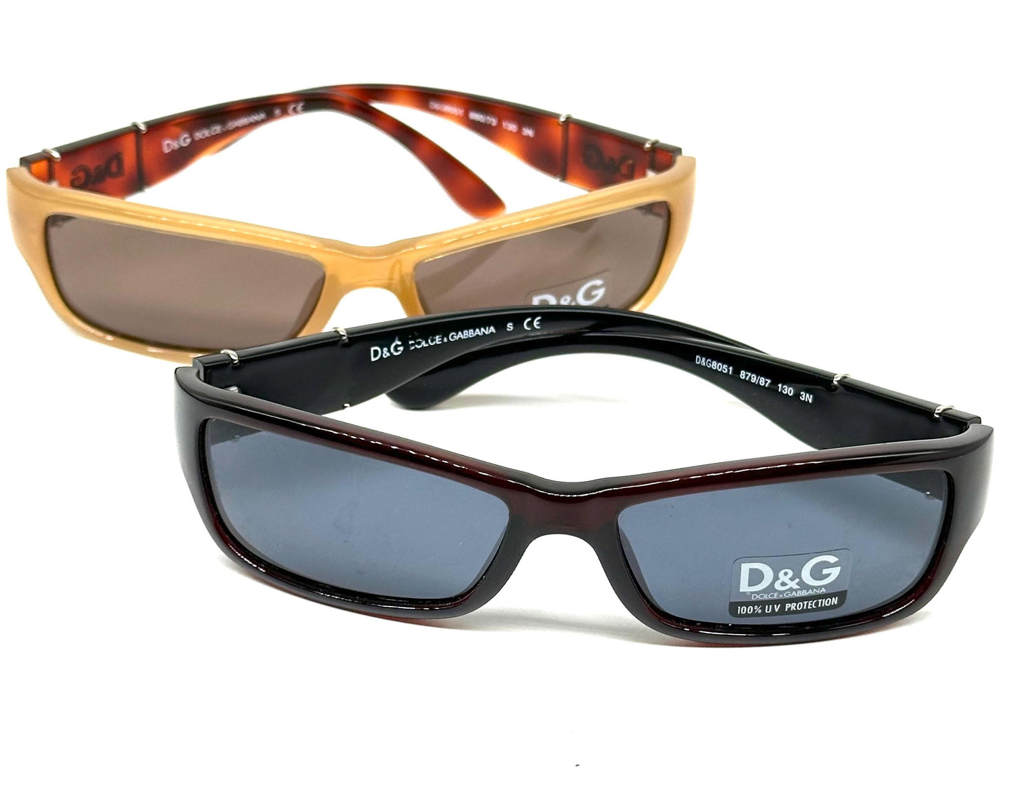 D&G Dolce Gabbana 8051 fancy wrap square sunglasses coming in 2 beautiful colorways, NOS 90s Never worn