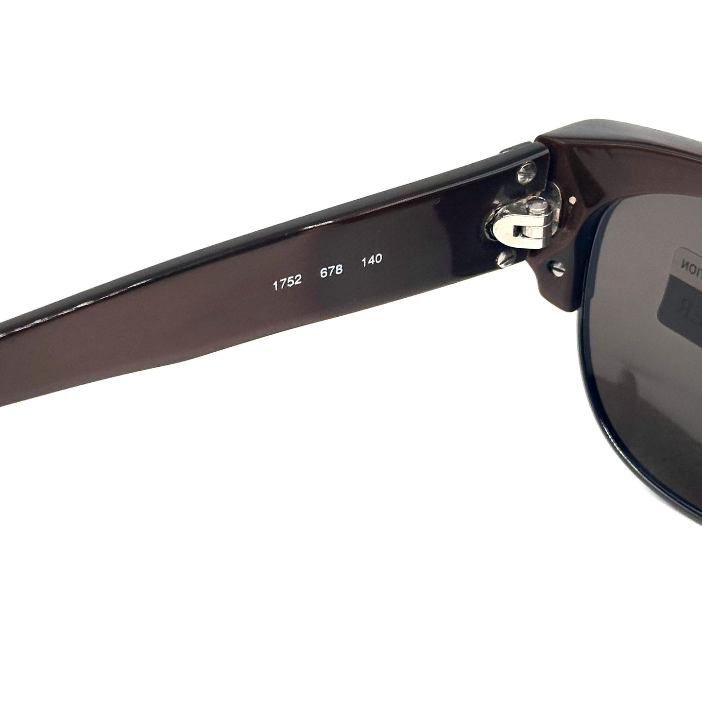 Oliver by Valentino Garavani 1752 lacquered shaded brown squared shape sunglasses NOS 90s