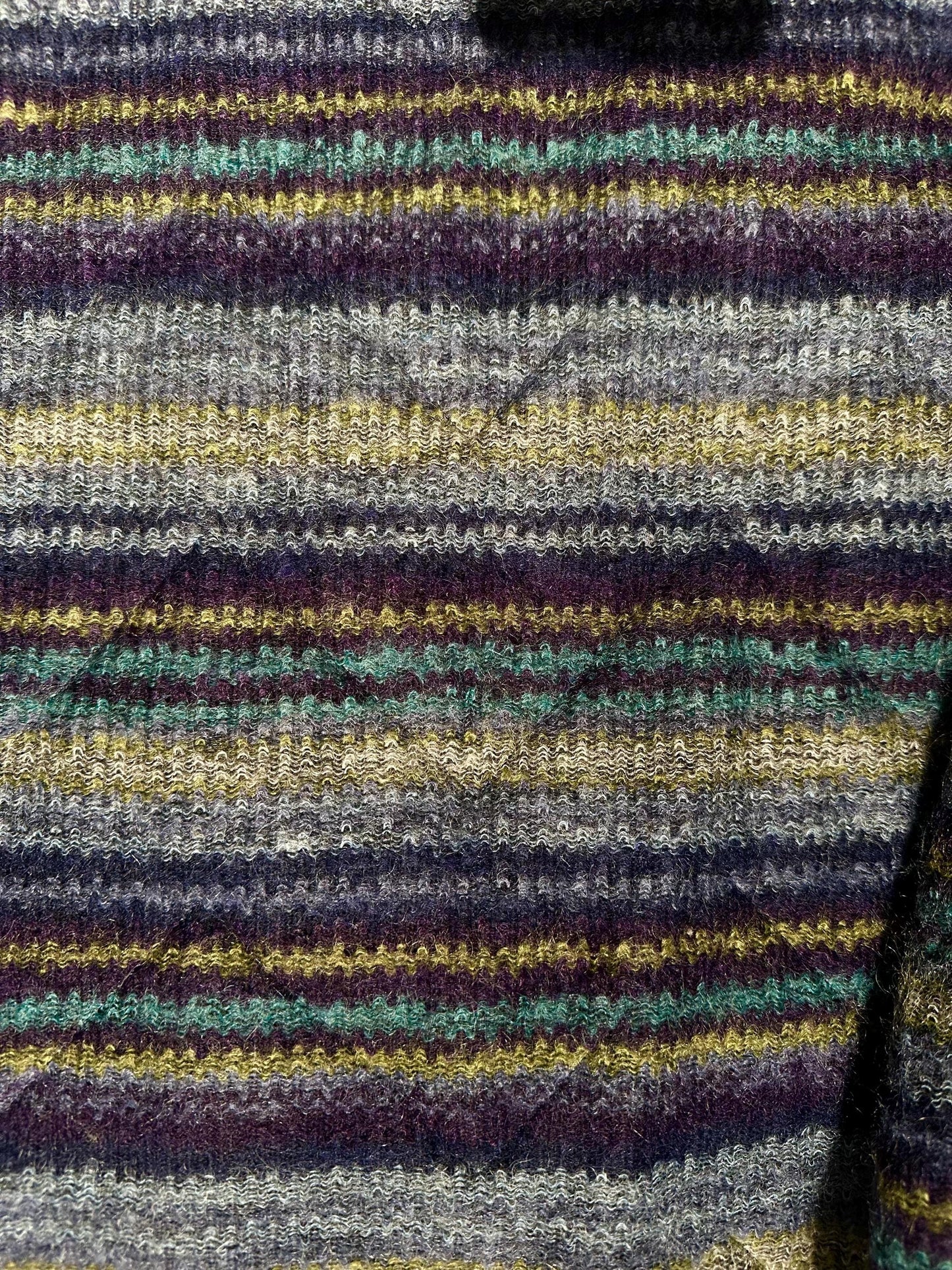 Missoni reversibile multicolor mohair wool - black Quilted long coat, in mint condition sz XL