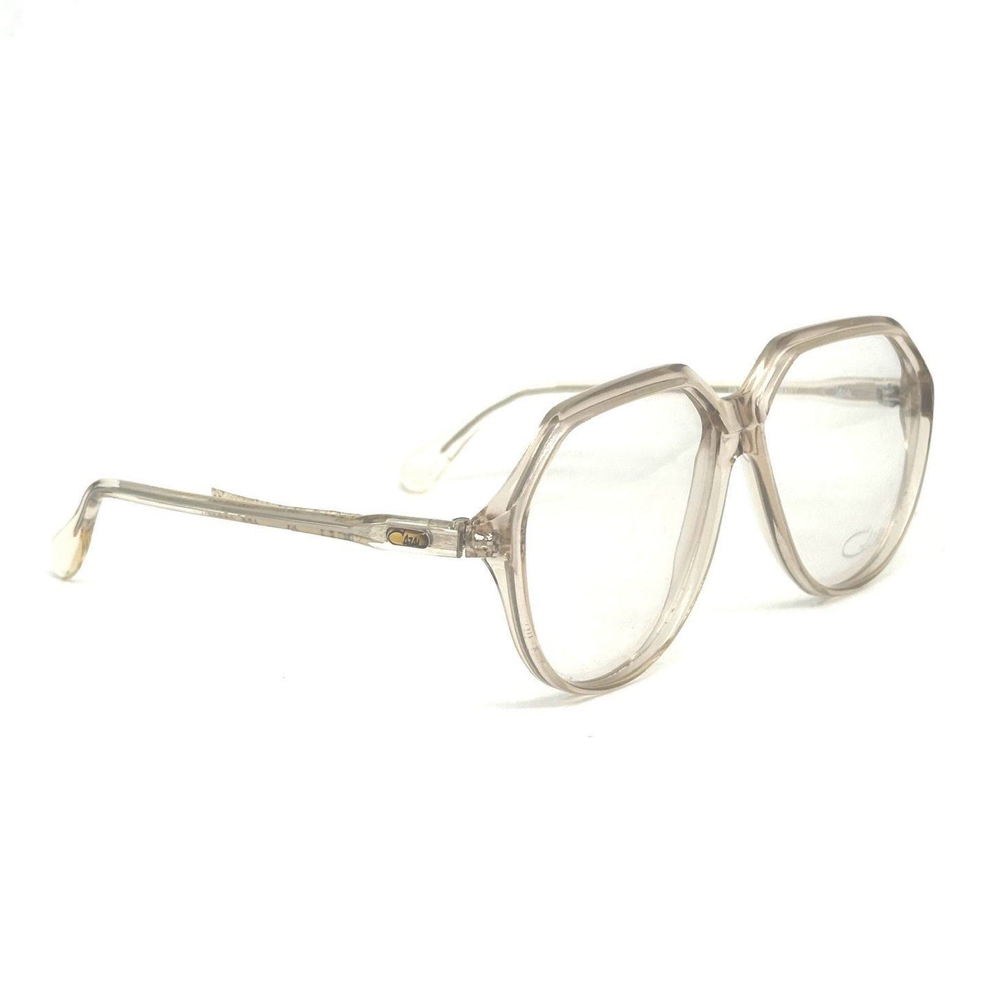 Cazal 624 iconic clear oversized eyeglasses, 1989s NOS W Germany