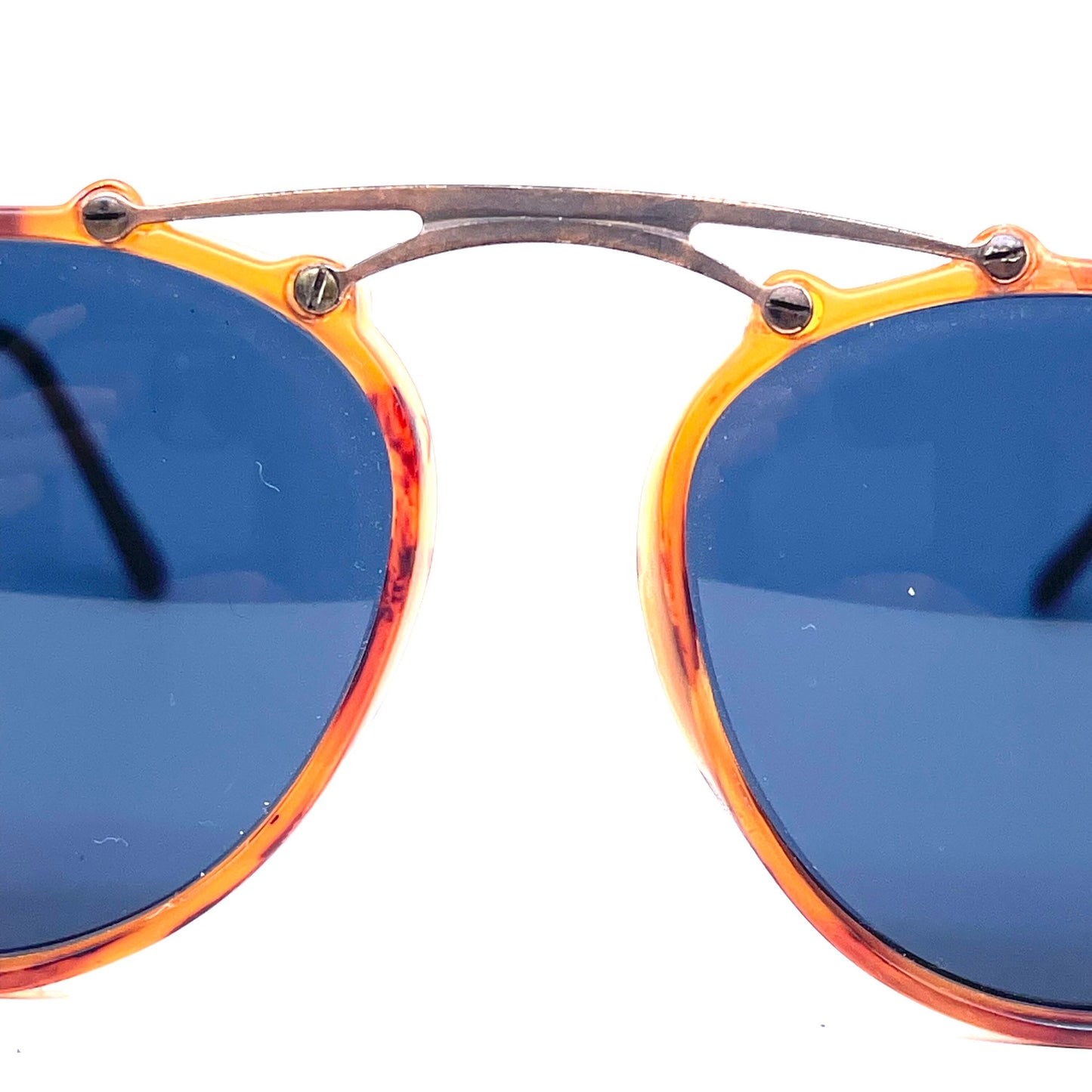 Incognito 9080 steampunk style aviator sunglasses in tortoise-brass NOS 80s
