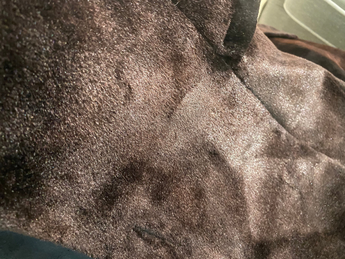 Lapeco Milan sheared mink dark brown fur coat 1960s, mint