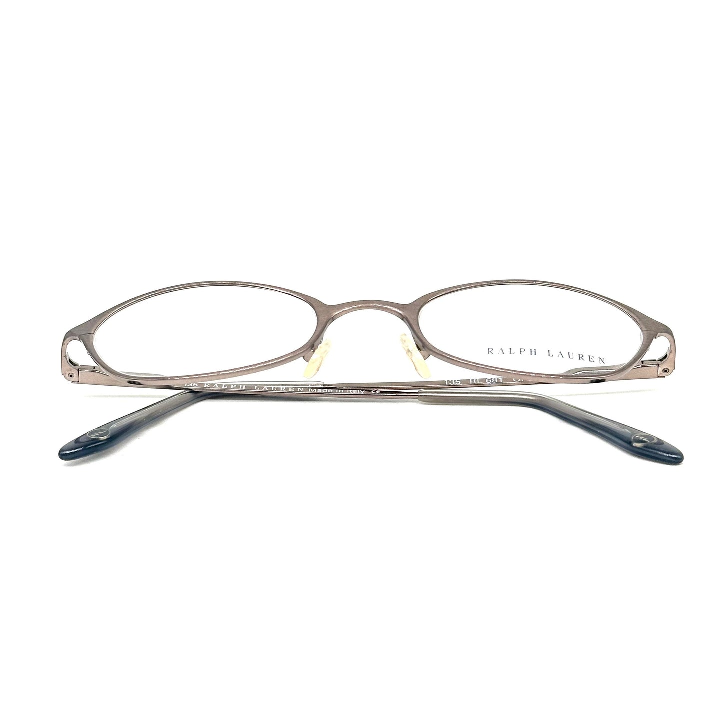 Ralph Lauren 681 elegant brushed golden metal ladies frames, NOS 90s Italy