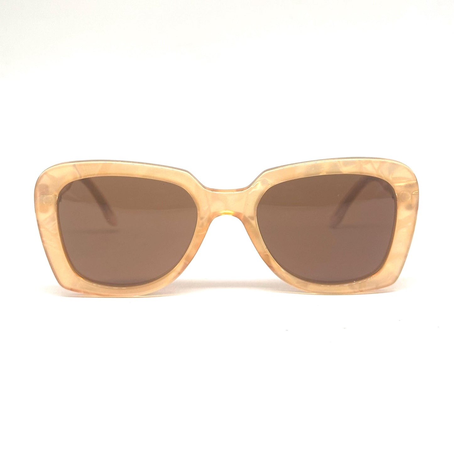 Fiorucci 407 mother of pearl clear yellow pink cyaan sunglasses Made in Italy 90s