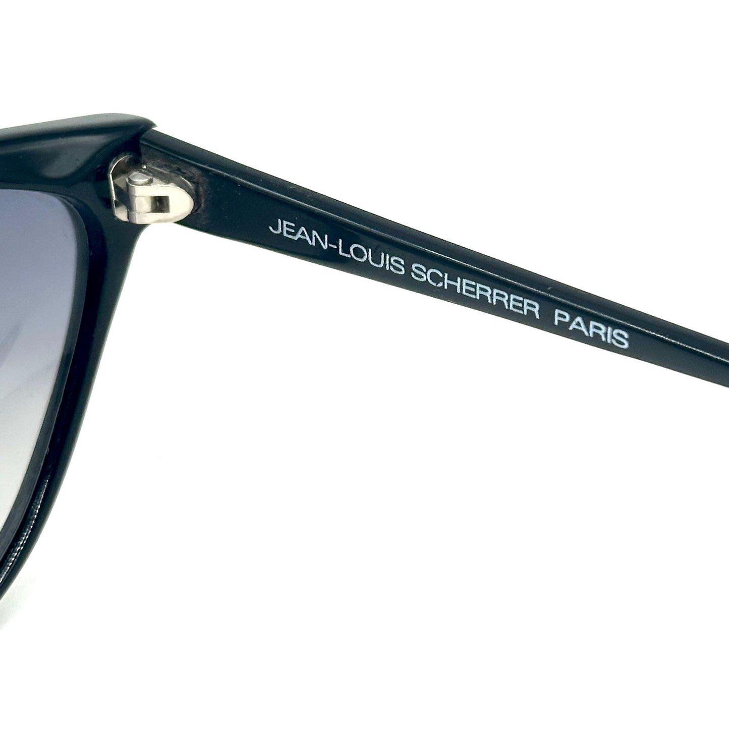 Jean-Louis Scherrer Paris frame 878 black and white futuristic design shape sunglasses. 90s NOS France