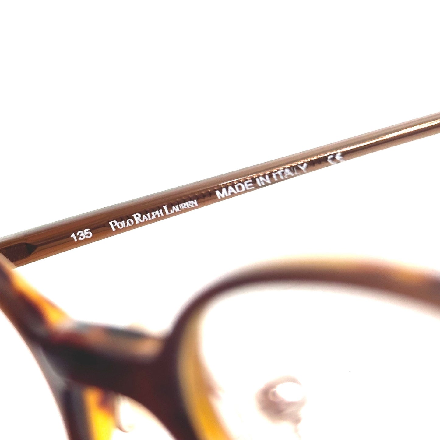 Ralph Lauren Polo 386 oval tortoise retro styled glasses frames, nOS 90s mint