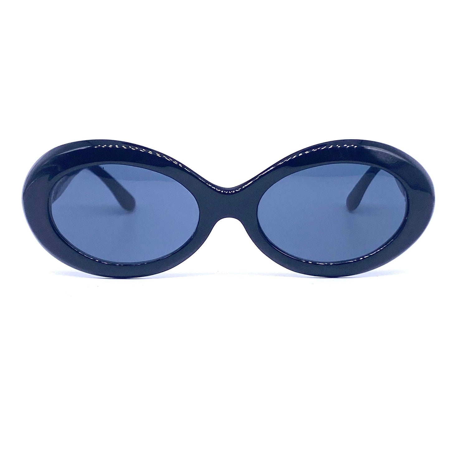 Mario Valentino Cobain style oval cello sunglasses in 3 colorways, NOS 90s