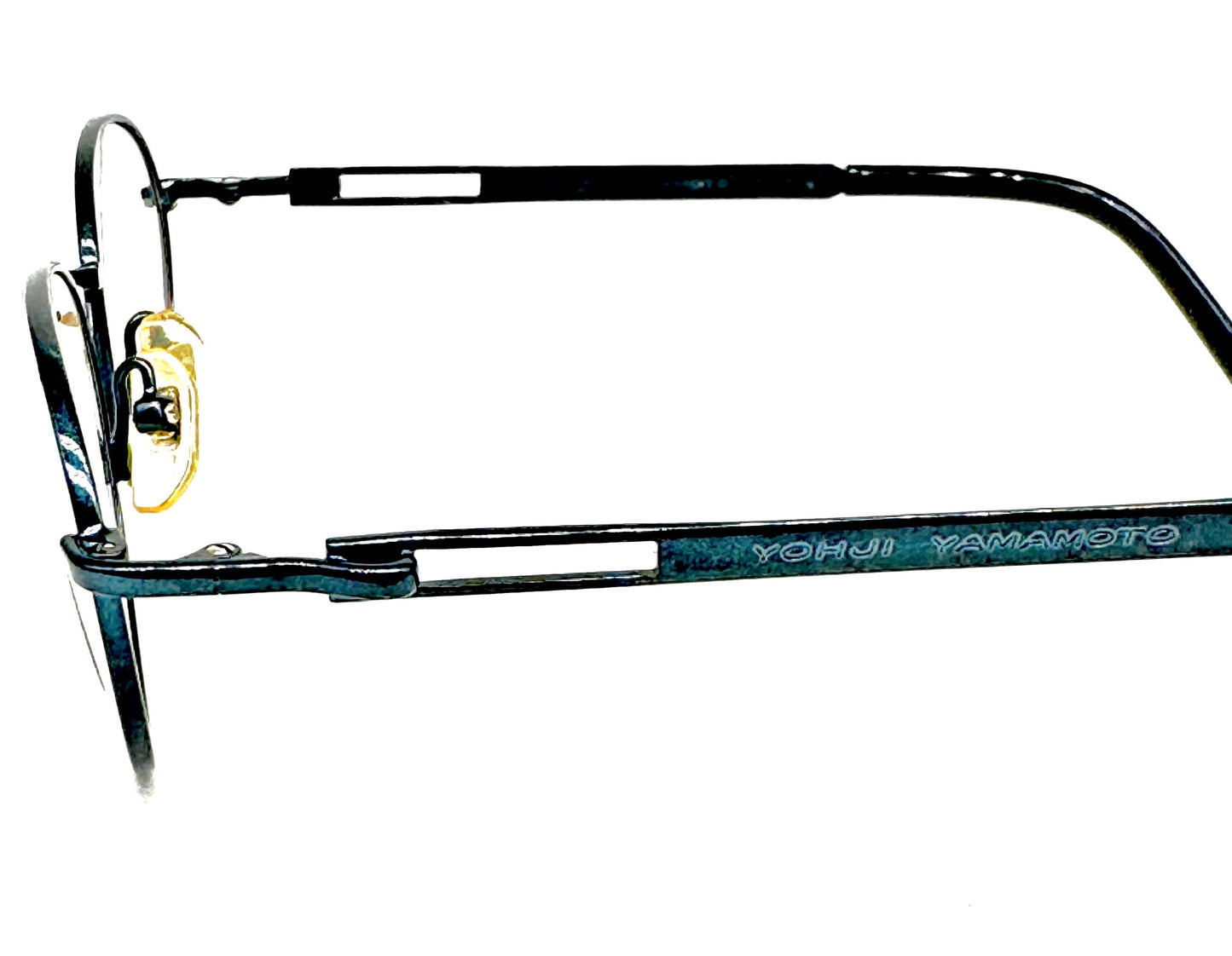 Yohji Yamamoto 51-5109 oval petrol green eyeglasses made in Japan, 90s NOS