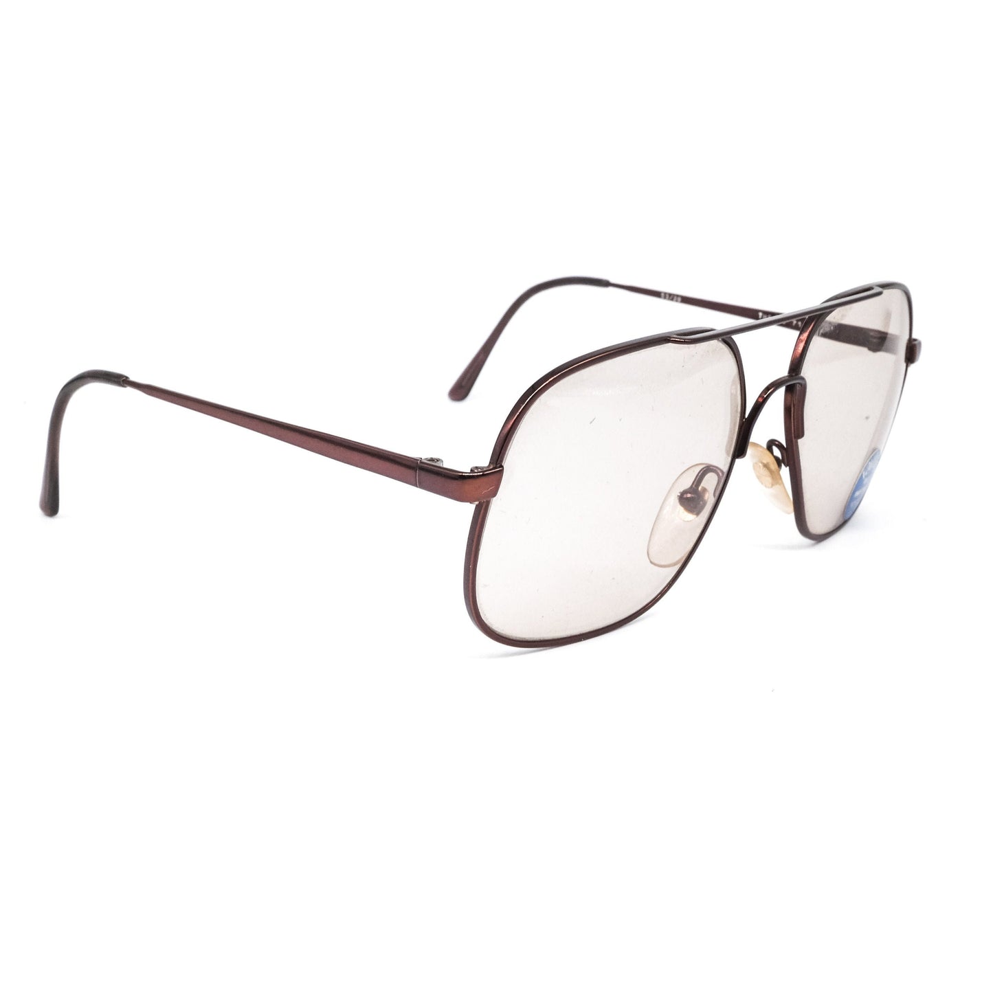 Liven vintage oversized aviator eyeglasses frames with resin lenses. Made in Italy 80s NOS