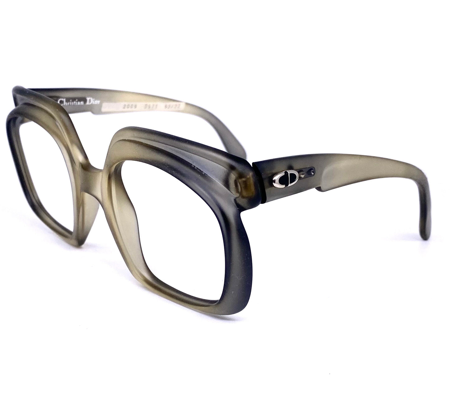 Christian Dior 1970s square oversized eyeglasses/sunglasses frames, 2 colorways, Optyl Austria