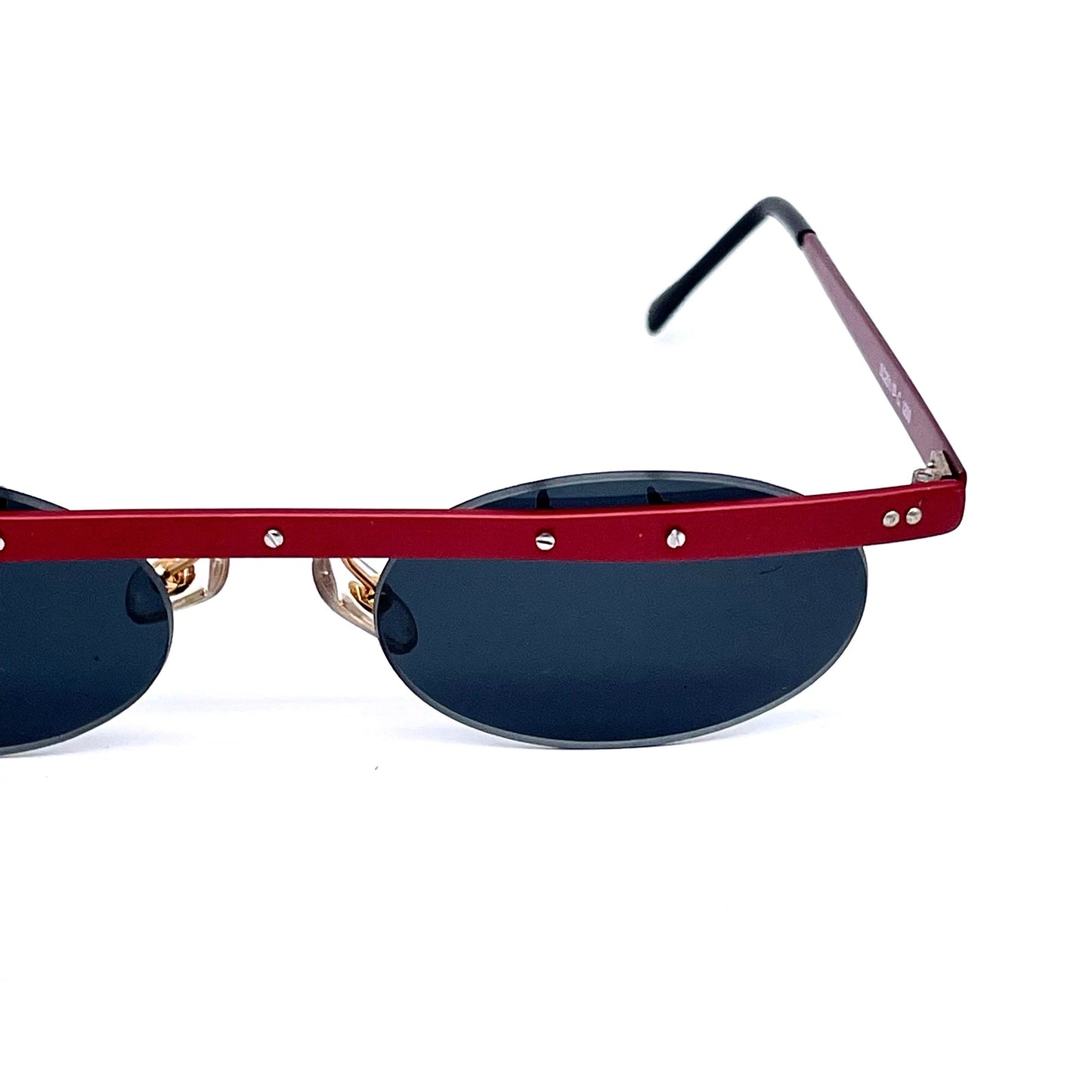 Sin&Cos SC201  avant garde oval rimless sunglasses made in Italy NOS 90s