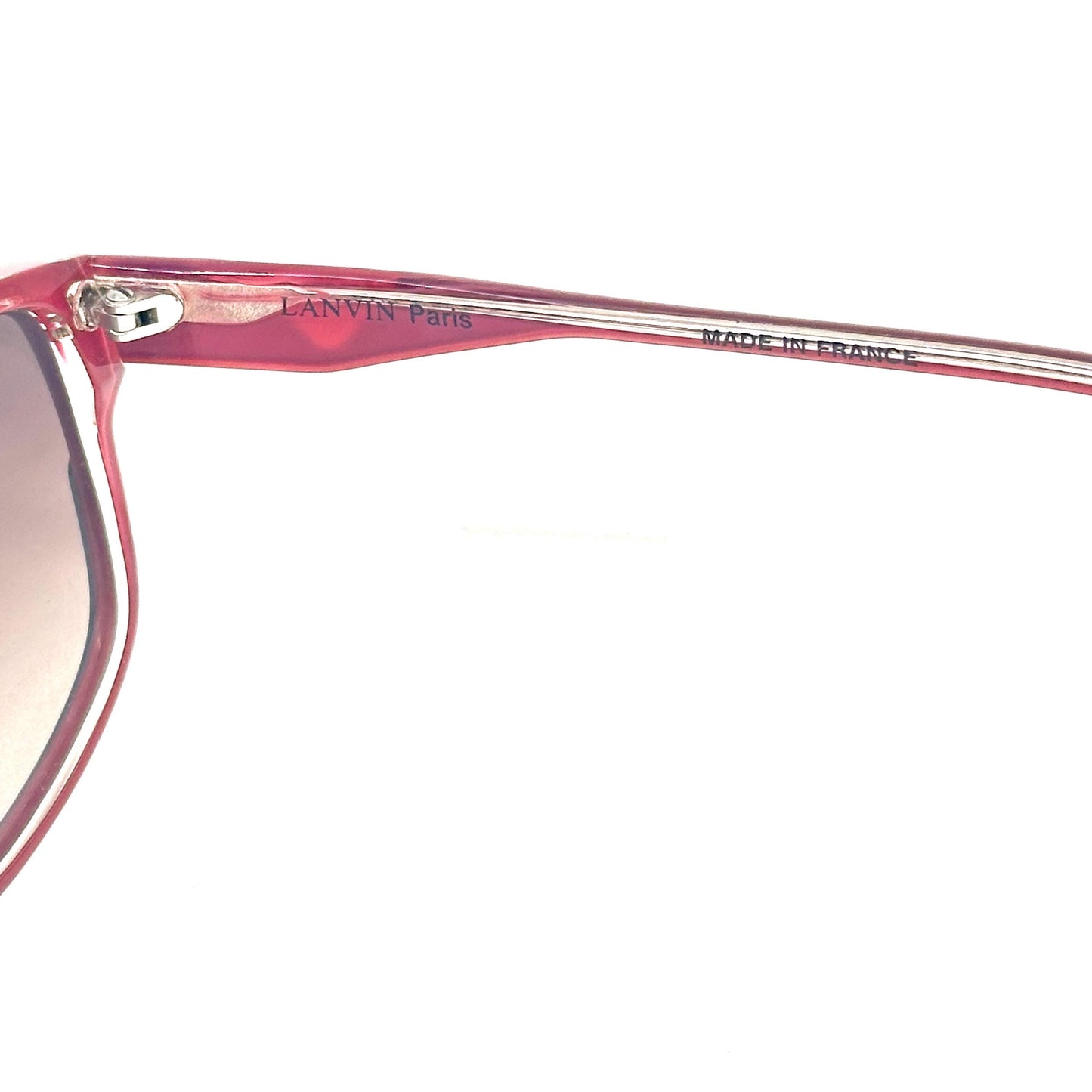 Lanvin Paris SL 606 B58 cobalt blue and purple futuristic design sunglasses vintage from 80s Made in France