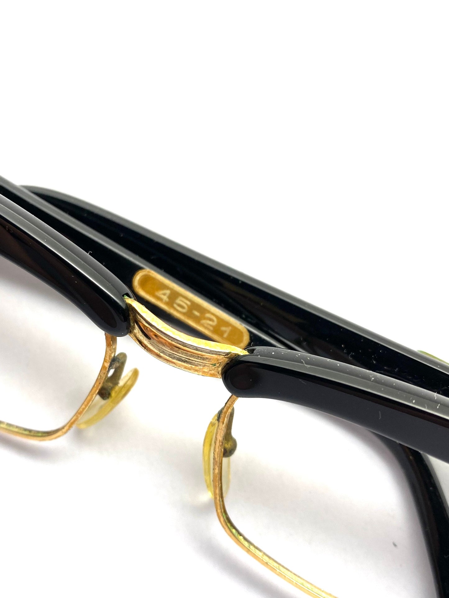 Sferoflex Leonardo 619 1950s NOS gold filled cateye eyeglasses hand made Italy, mint