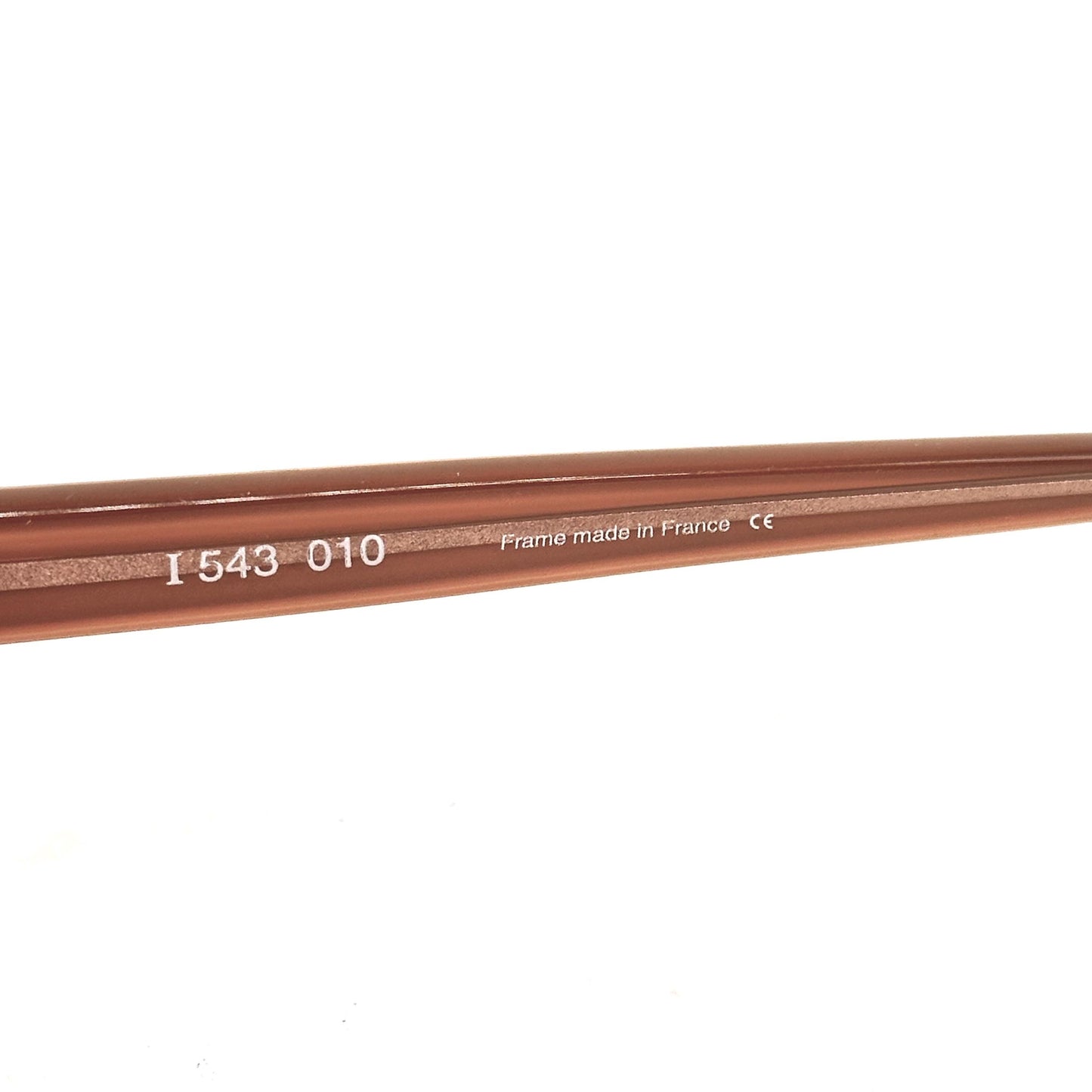 Eye DC 543 010 rounded square sunglasses in brown gradient acetate with waved line detail engraved around the brown lens 90s NOS