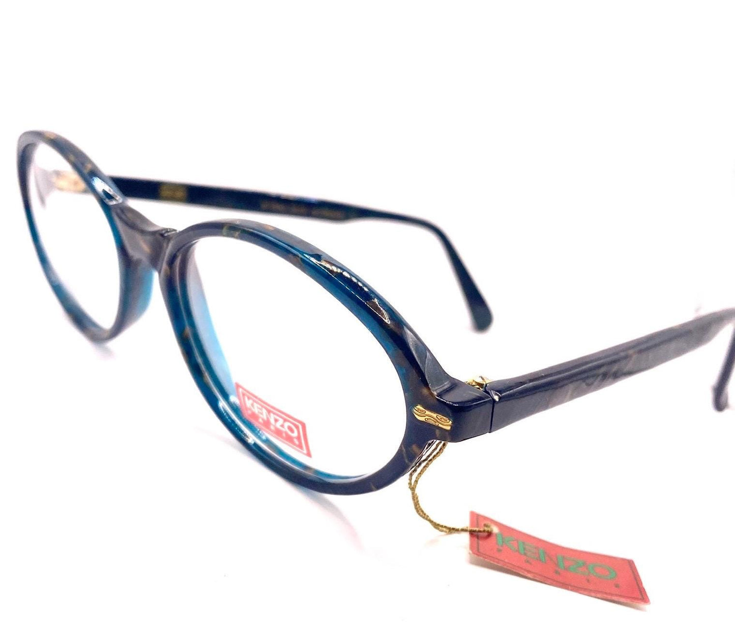 Kenzo Chloe retro oval cello frames in 2 beautiful colours, NOS 80s France
