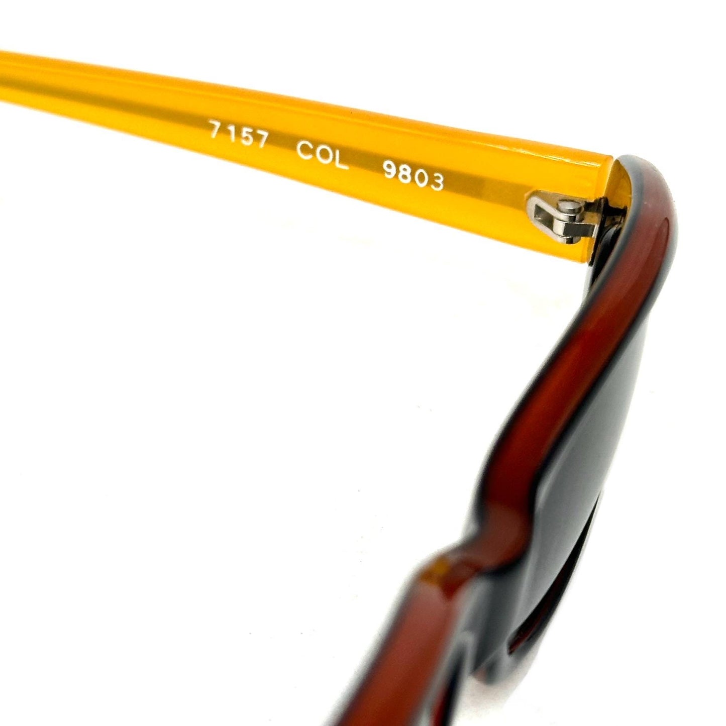 Alain Mikli 7157 black and orange acetate sunglasses, 90s NOS handmade in France