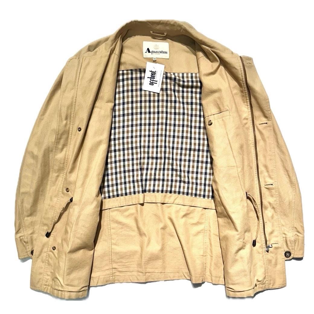 Aquascutum khaki cotton saharan field jacket new and unworn without tags size XXL