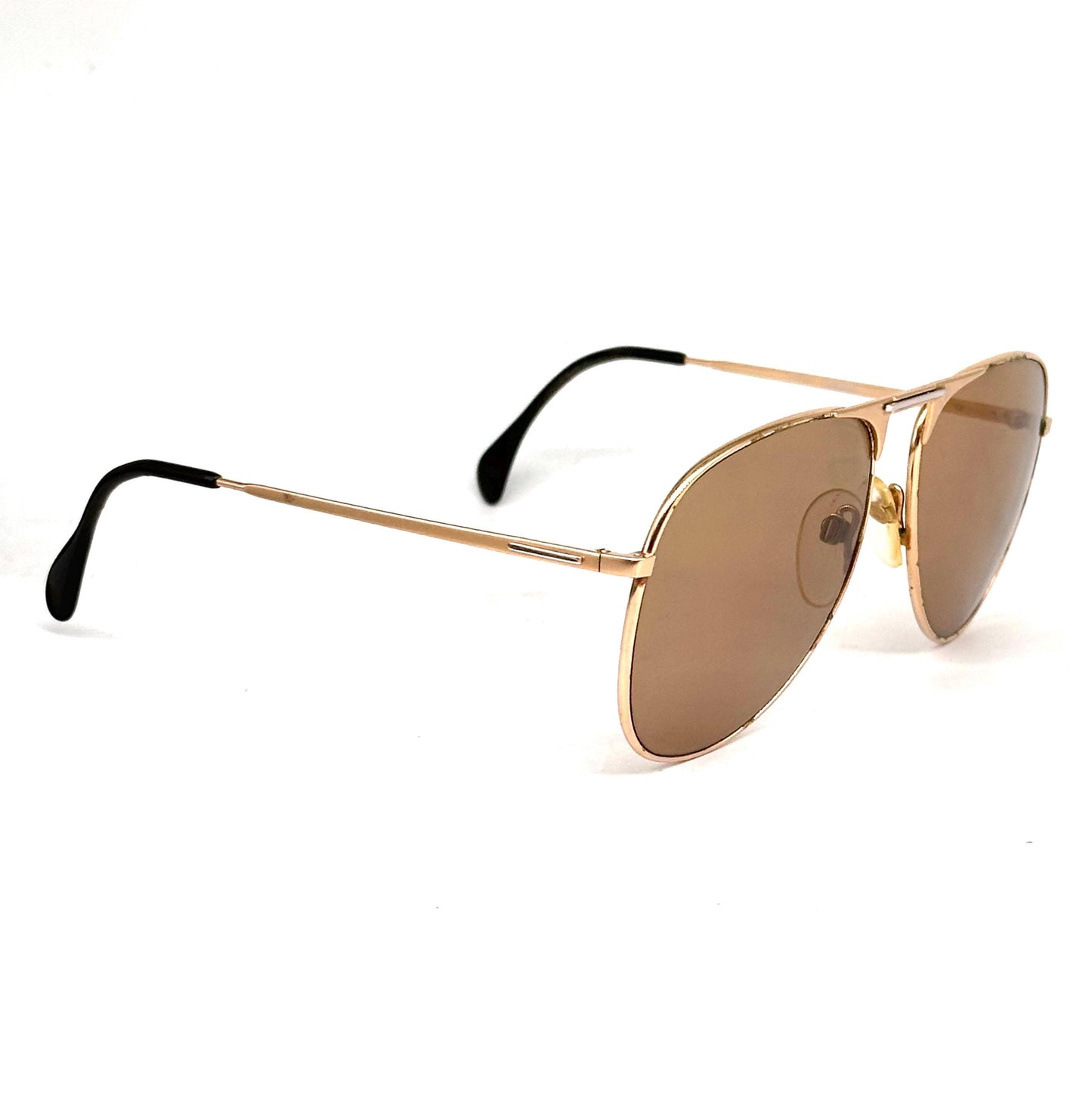 Silhouette 7021 golden aviator sunglasses, 1980s NOS Made in Austria