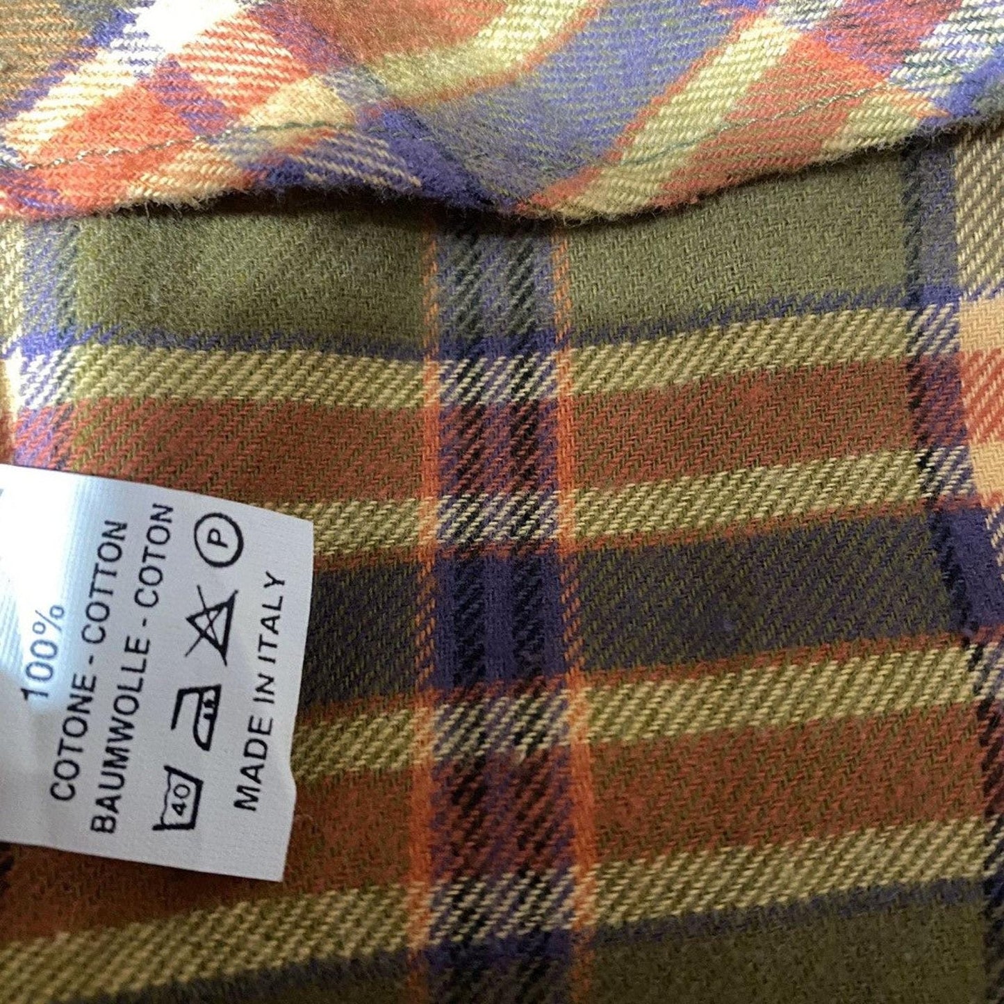 Outrage classic checkered flannel shirt military green NWTag