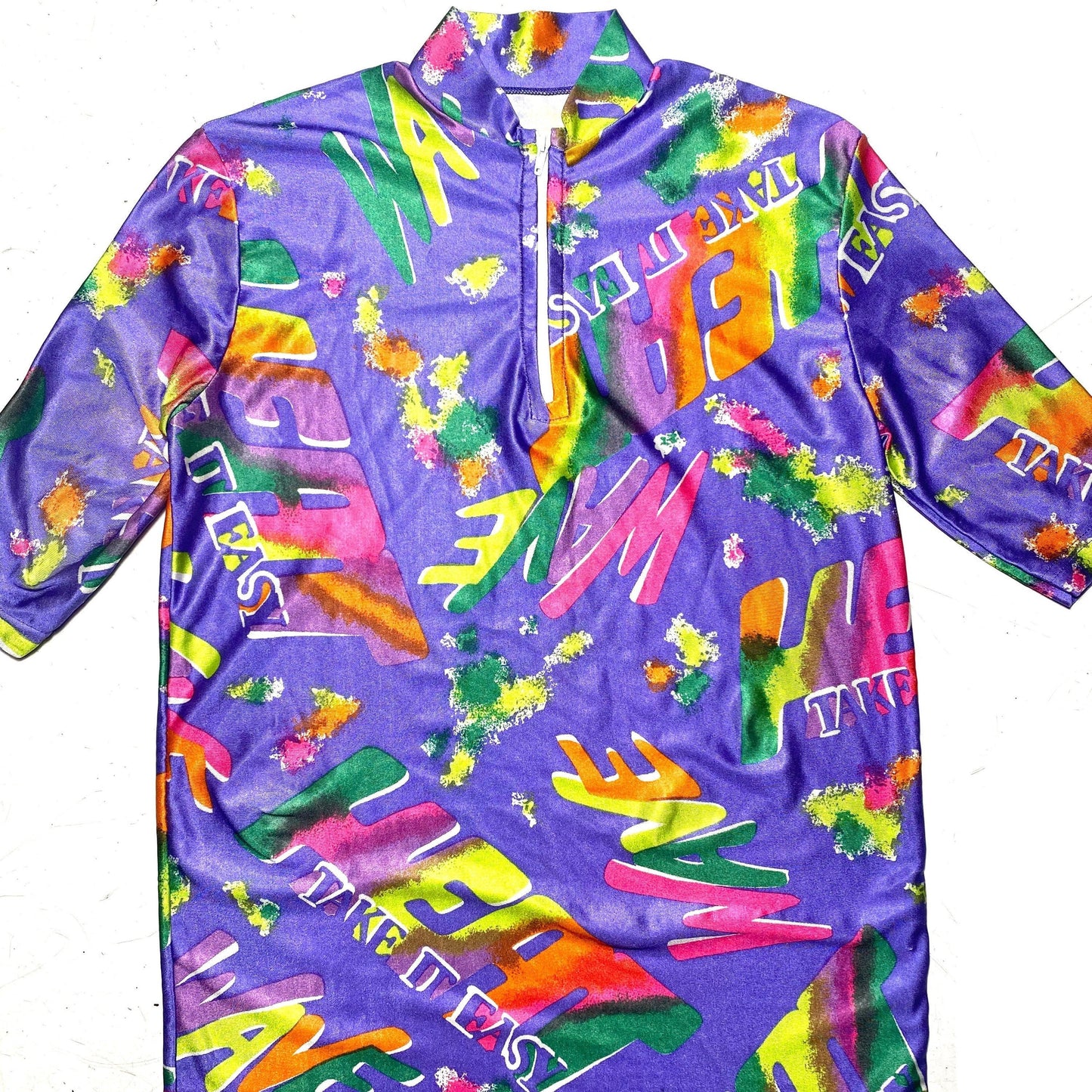Lyrian 90s neon colors short sleeved cycling jersey / t-shirt, new with tags