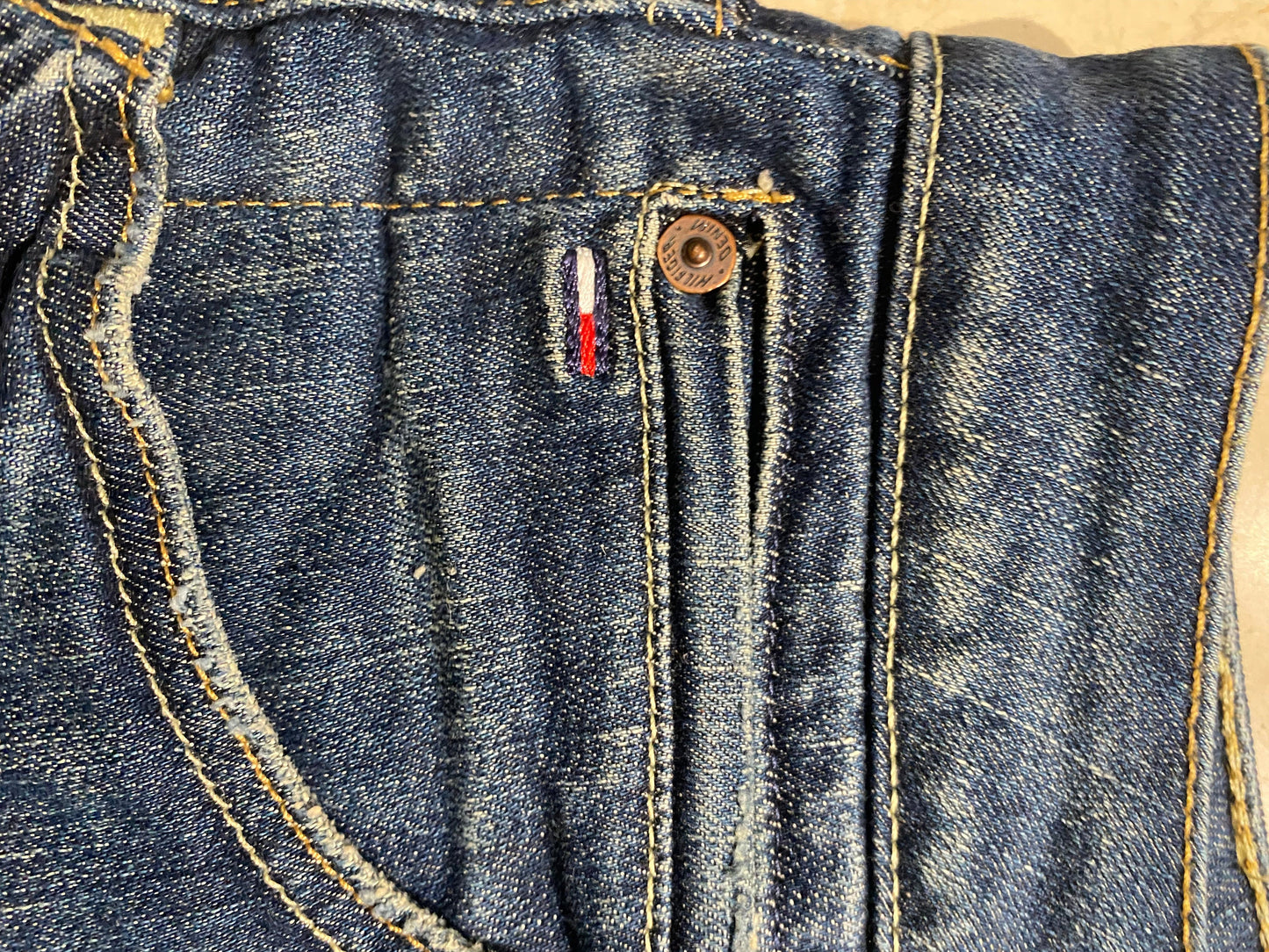 Tommy Hilfiger Rosie mini denim skirt sz L, mint