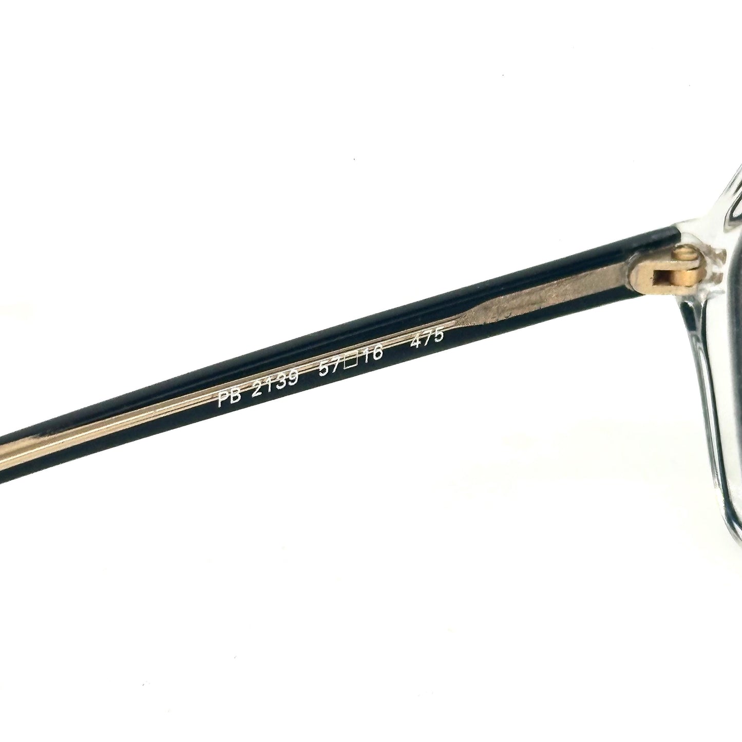 Pierre Balmain 2139 white and black clear frames eyeglasses, NOS 80s Made in France