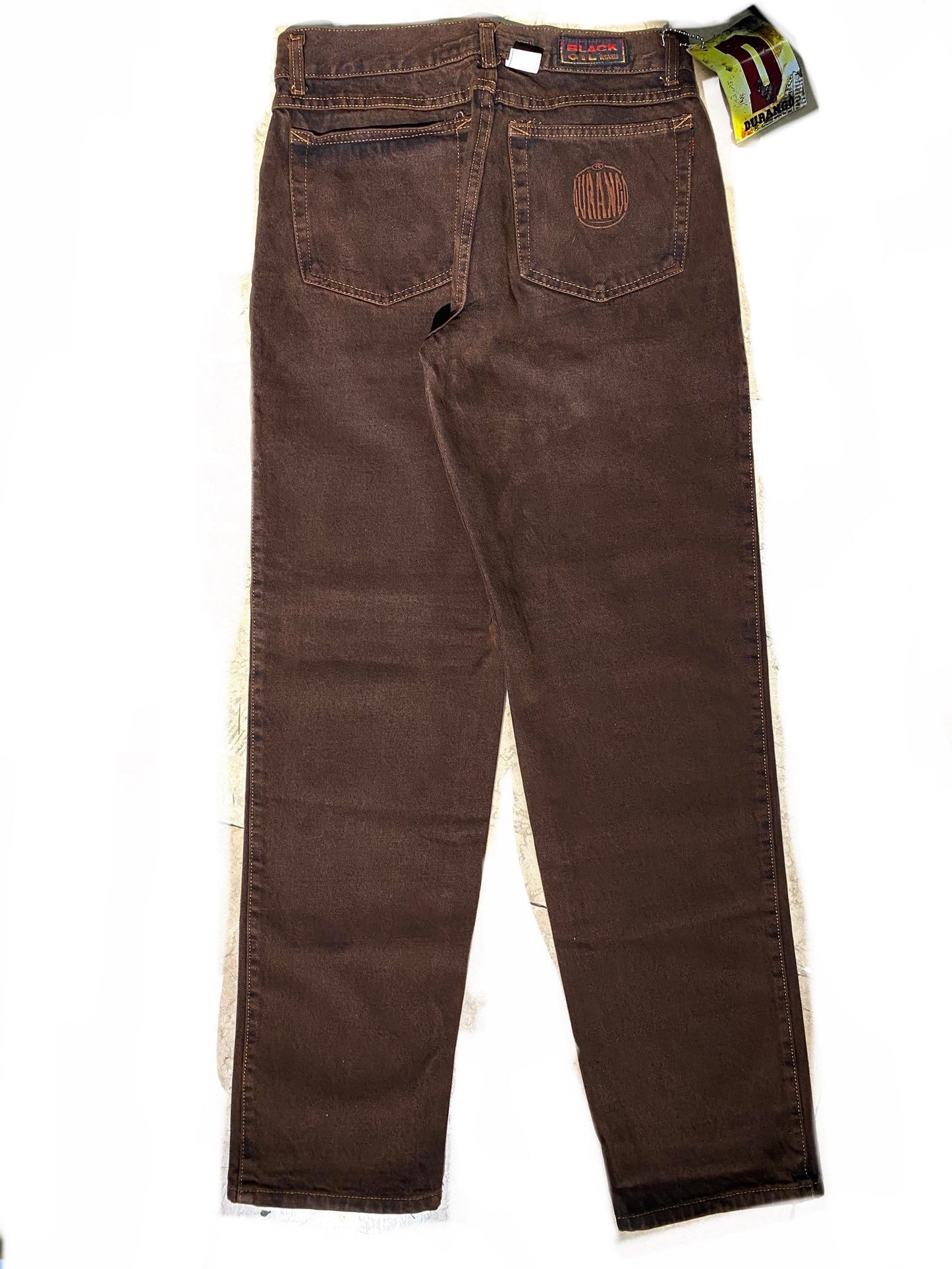 Durango brown straight leg jeans with a beautiful wash sz 32