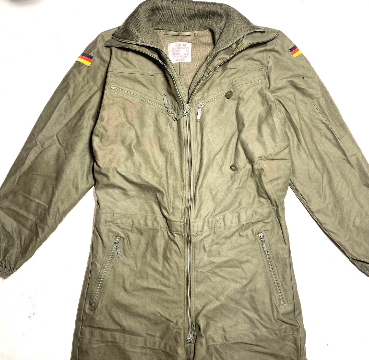German Army 1970s tank/pilot jumpsuit w detachable fleece lining, mint condition sz XL