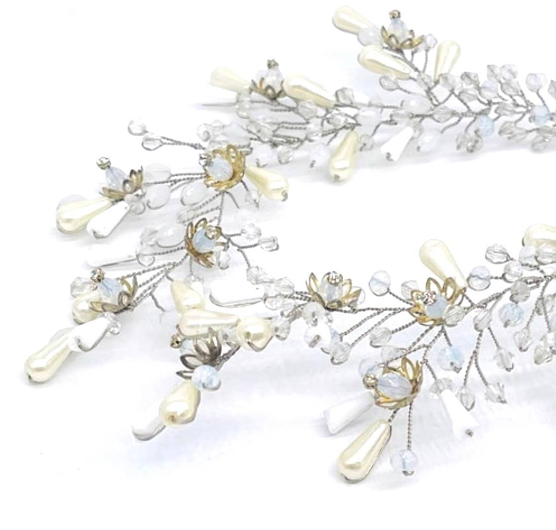 Hand made Swarovski and pearls necklace