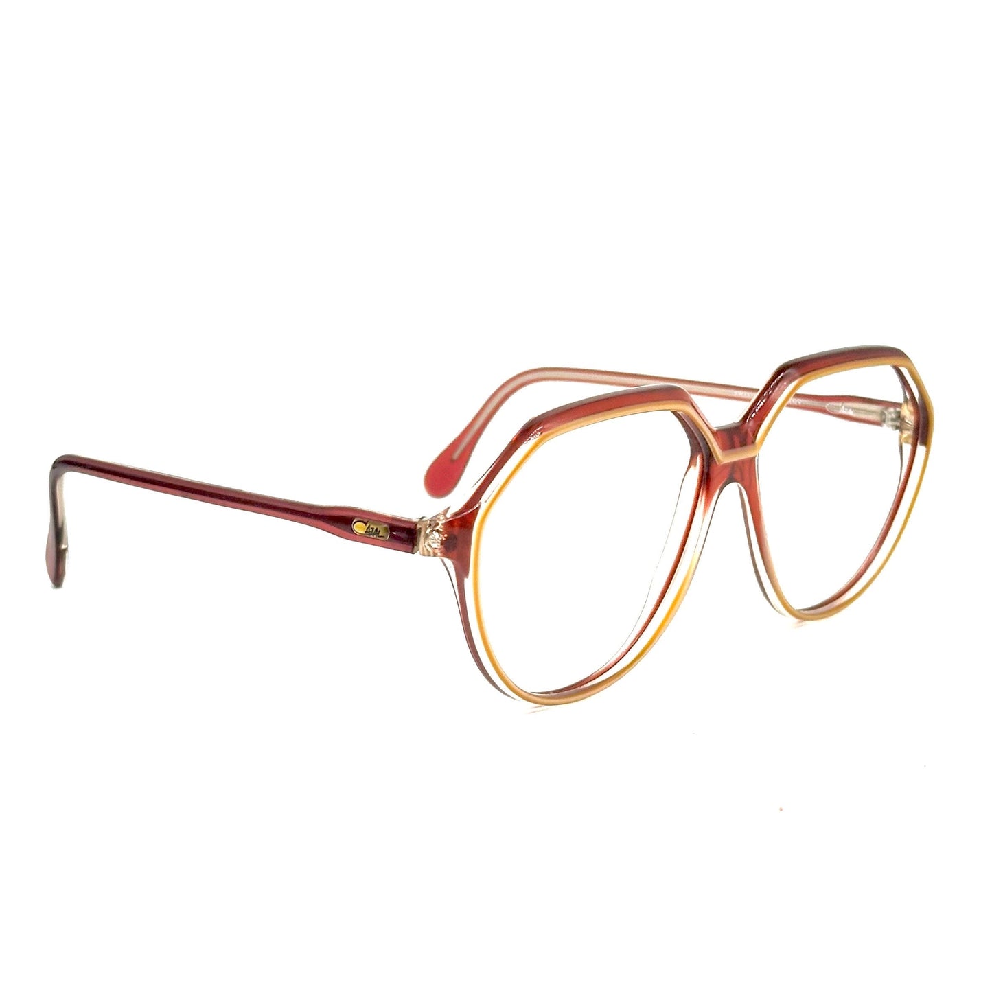 Cazal 624 iconic clear oversized eyeglasses, 1989s NOS W Germany