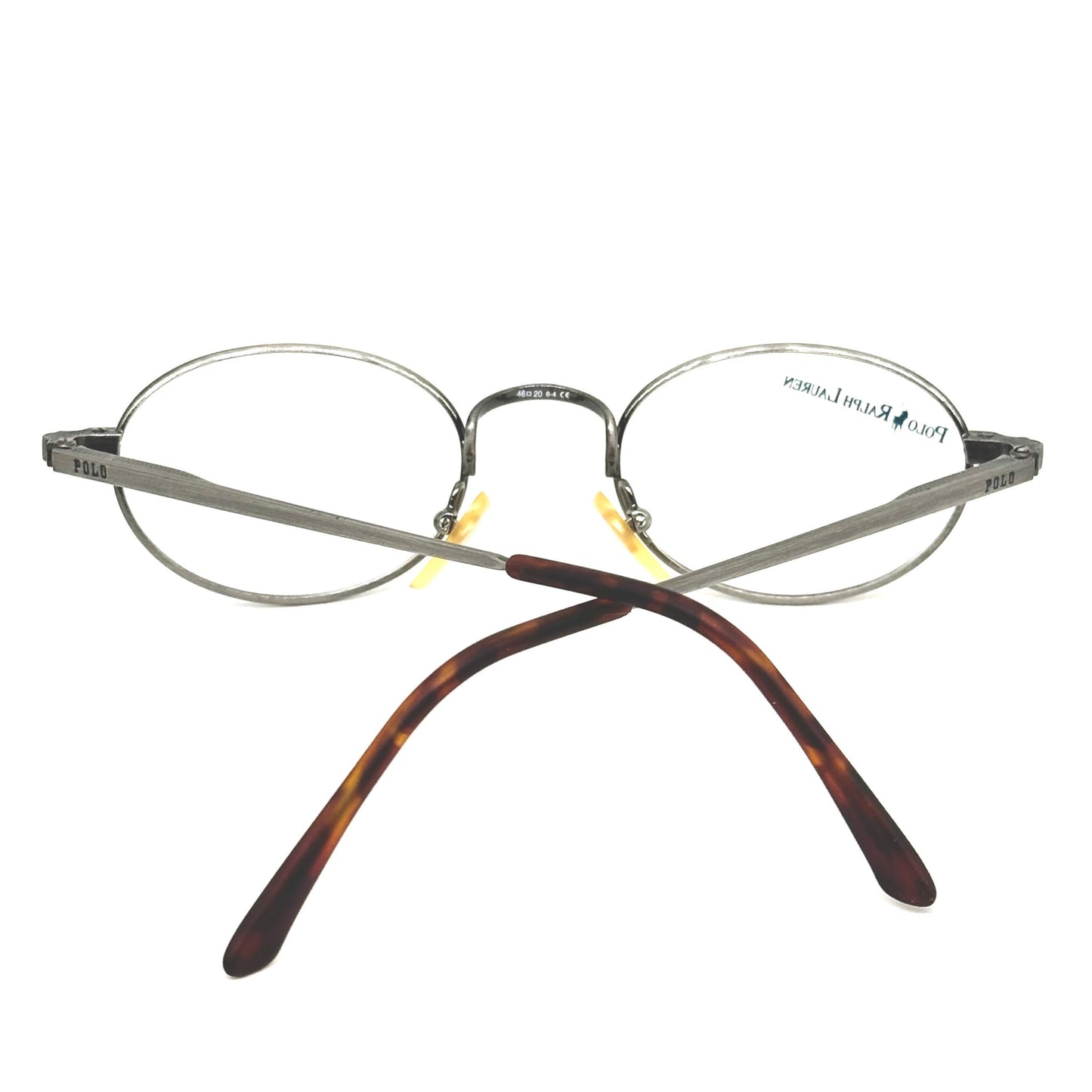 Ralph Lauren Polo Classic GS4 oval gunmetal frame with tortoise details, NoS 80s