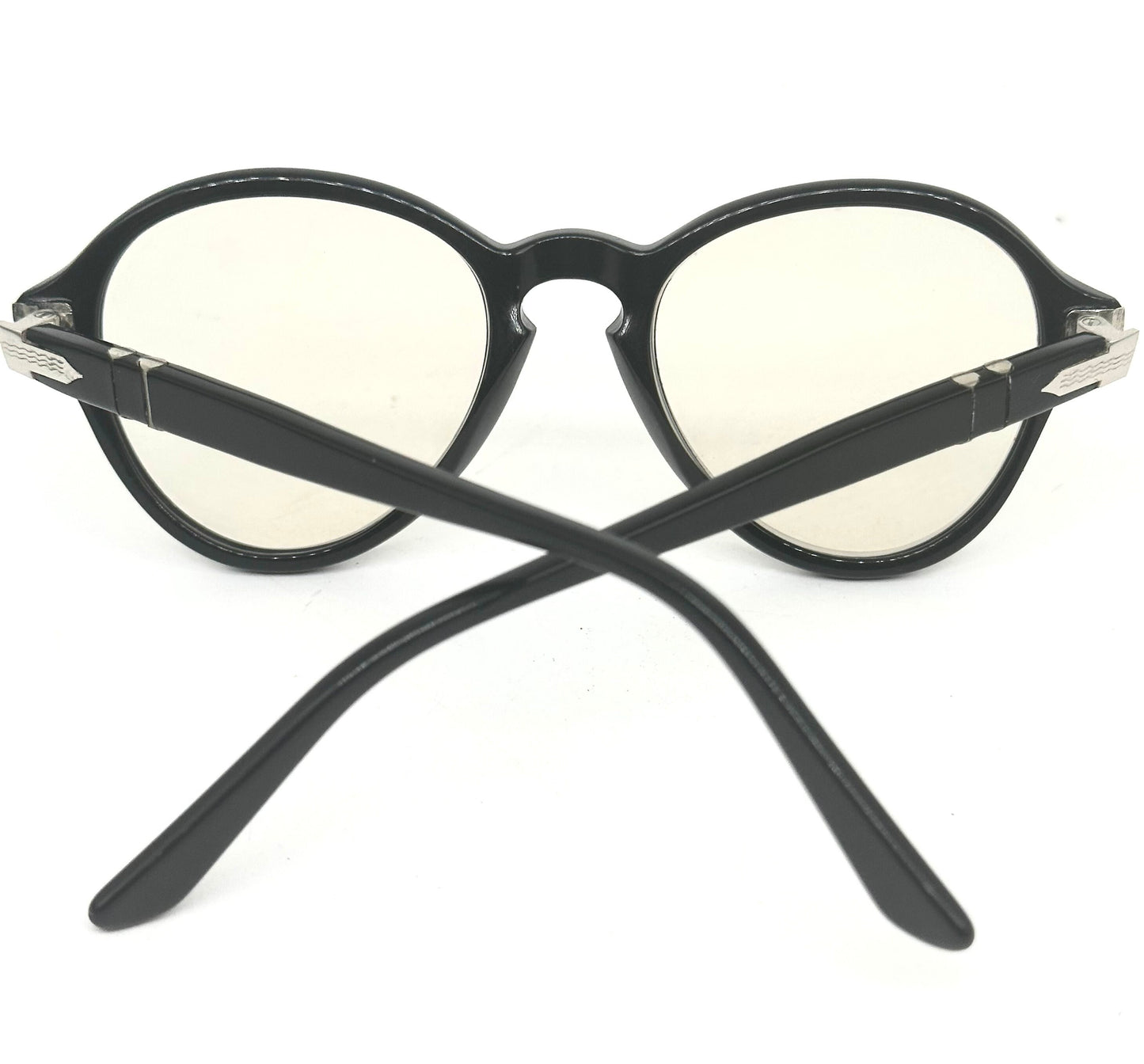 Persol Ratti black round keyhole frames hand made in Italy 1960s