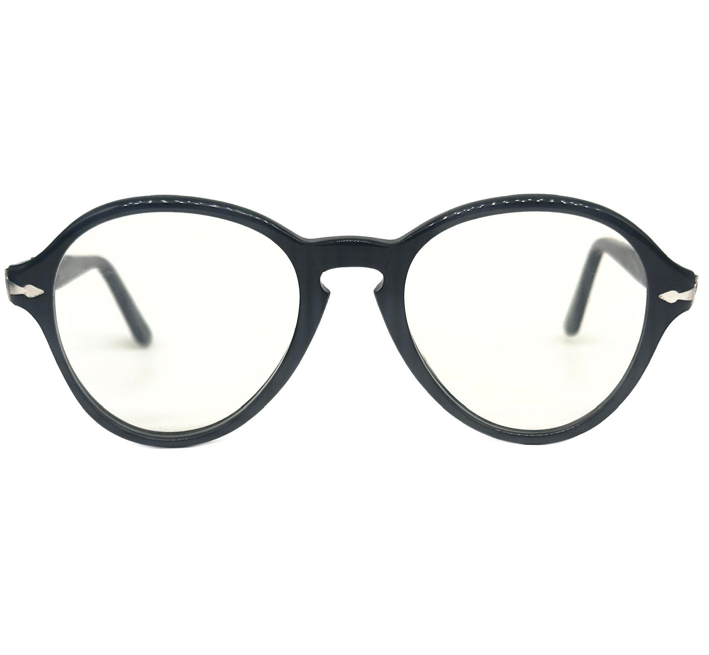 Persol Ratti black round keyhole frames hand made in Italy 1960s