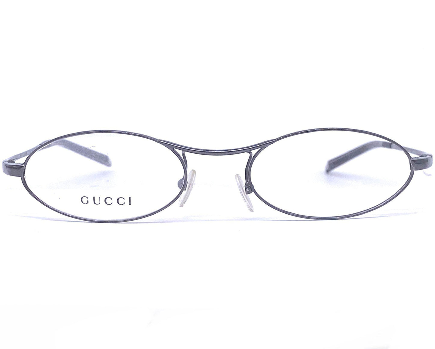 Gucci GG2671 sleek oval titanium eyeglasses frames, NOS early 2k Italy