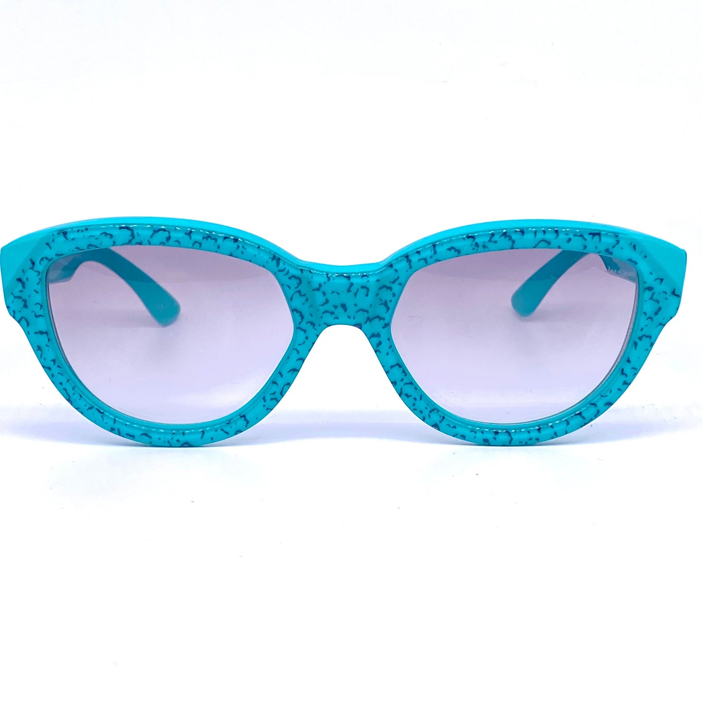 JetSet Thick Cateye sunglasses in pure 90s style , coming in pink or Green abstract texture, NOS and mint