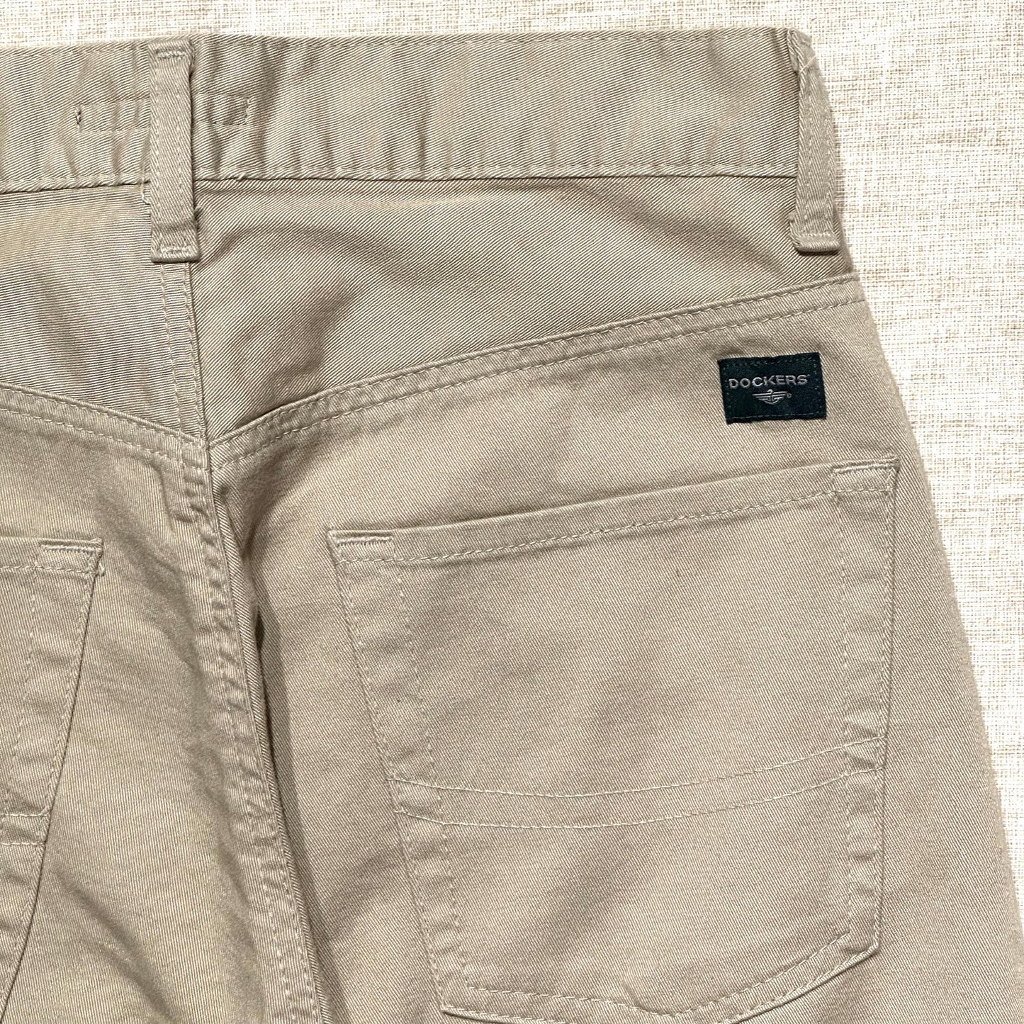 Dockers Khakis Chinos Vintage Trousers Navy/ Beige Cotton Lightweight Pants BNWT 90s