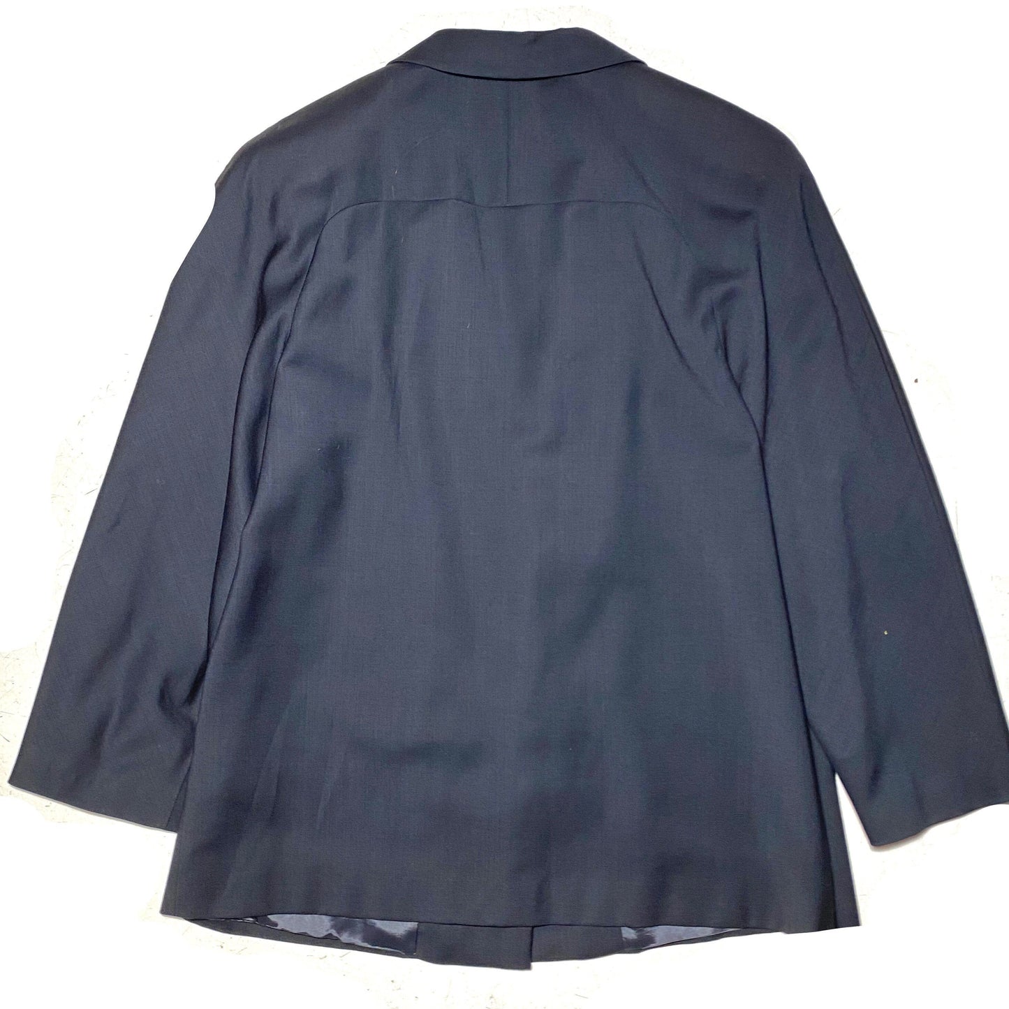 Perlepiú minimalist navy blazer with baroque jewel buttons, sz 46, new with tags