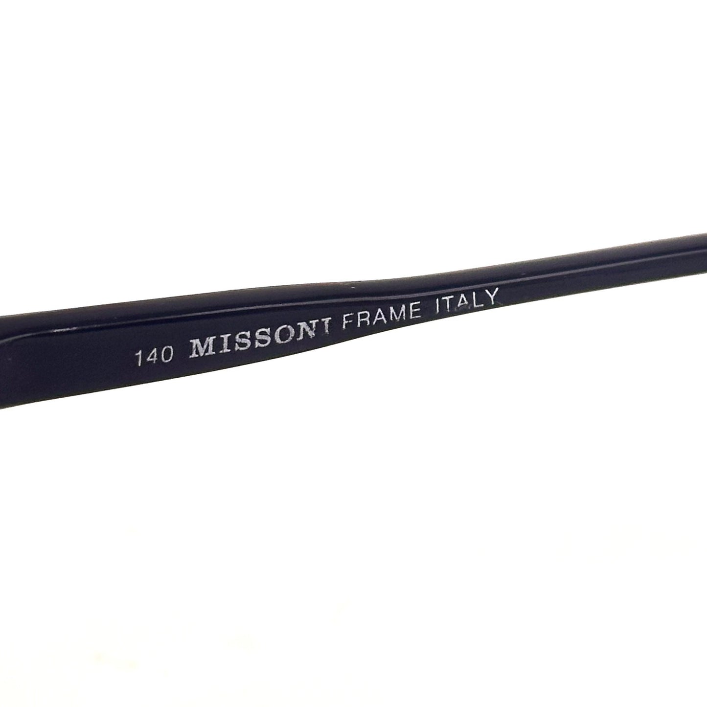 Missoni M198 gold - tortoise cateye clubmaster style glasses frames hand made in Italy, 80s NOS