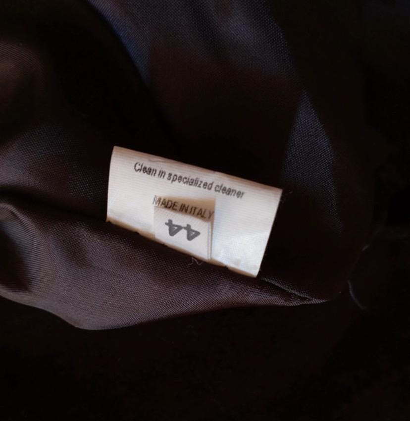 Quba suede patchwork flared brown tones leather trousers sz L/ 44 as new