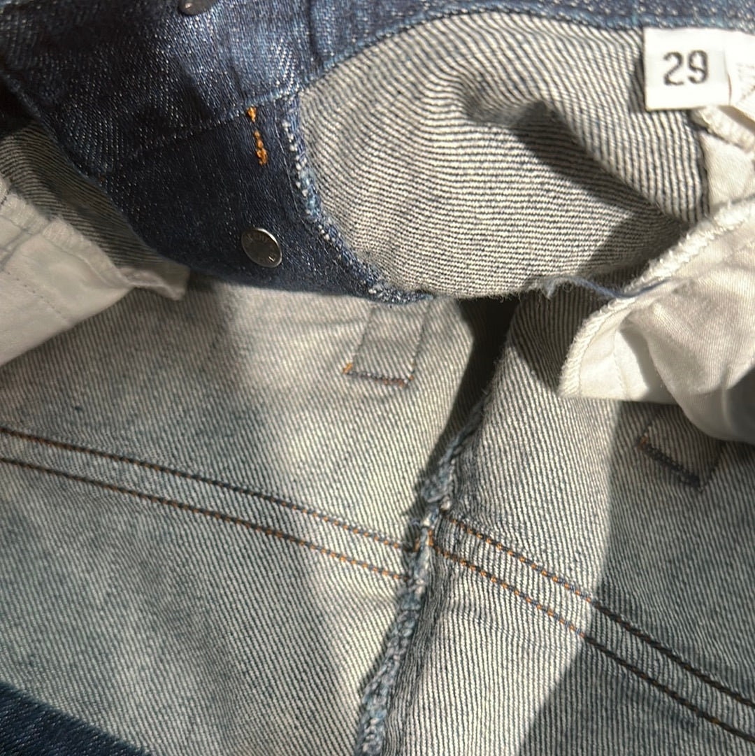 Iceberg Jeans fancy embroidered & printed planets / space jeans sz 29, NOS